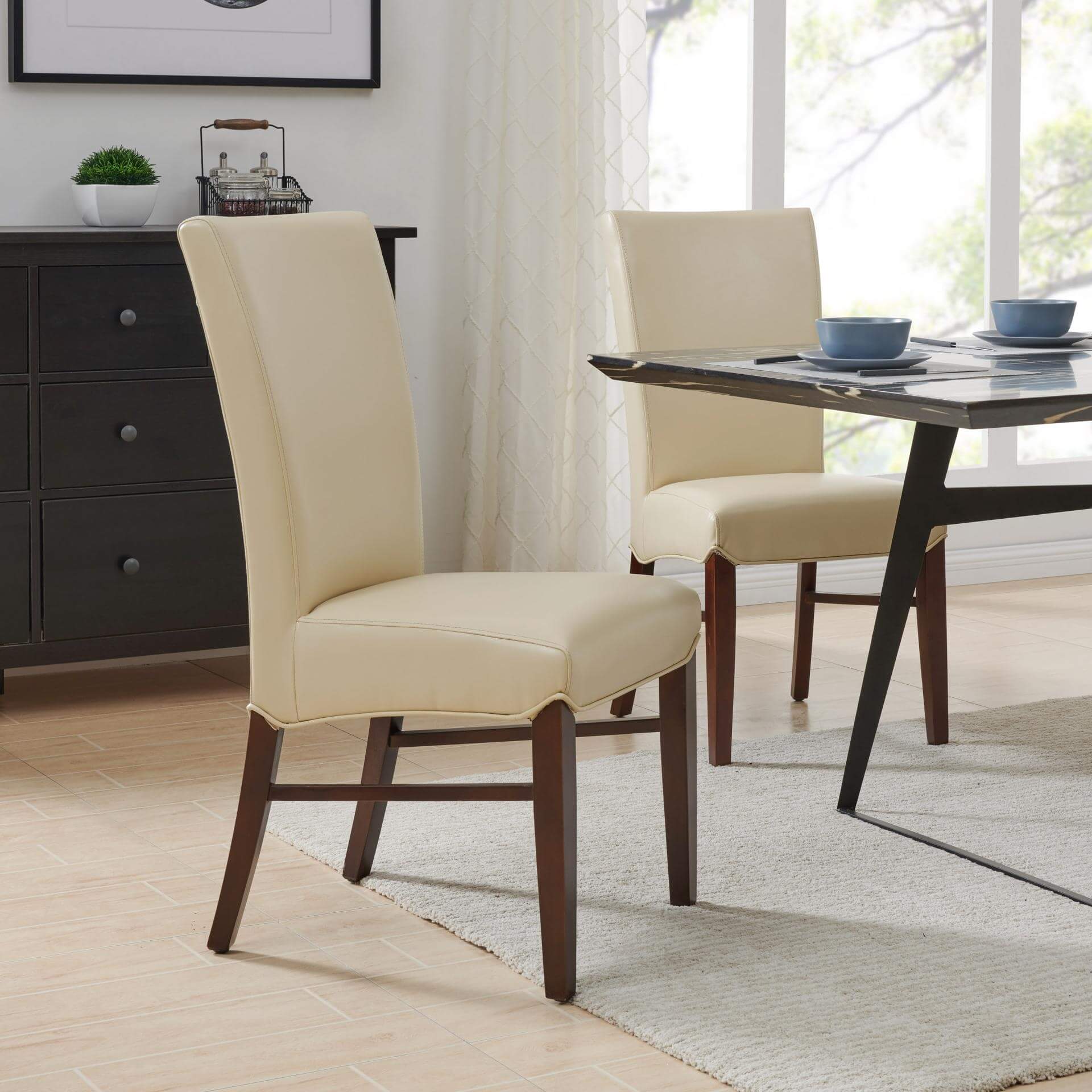 Milton Bonded Leather Dining Chair