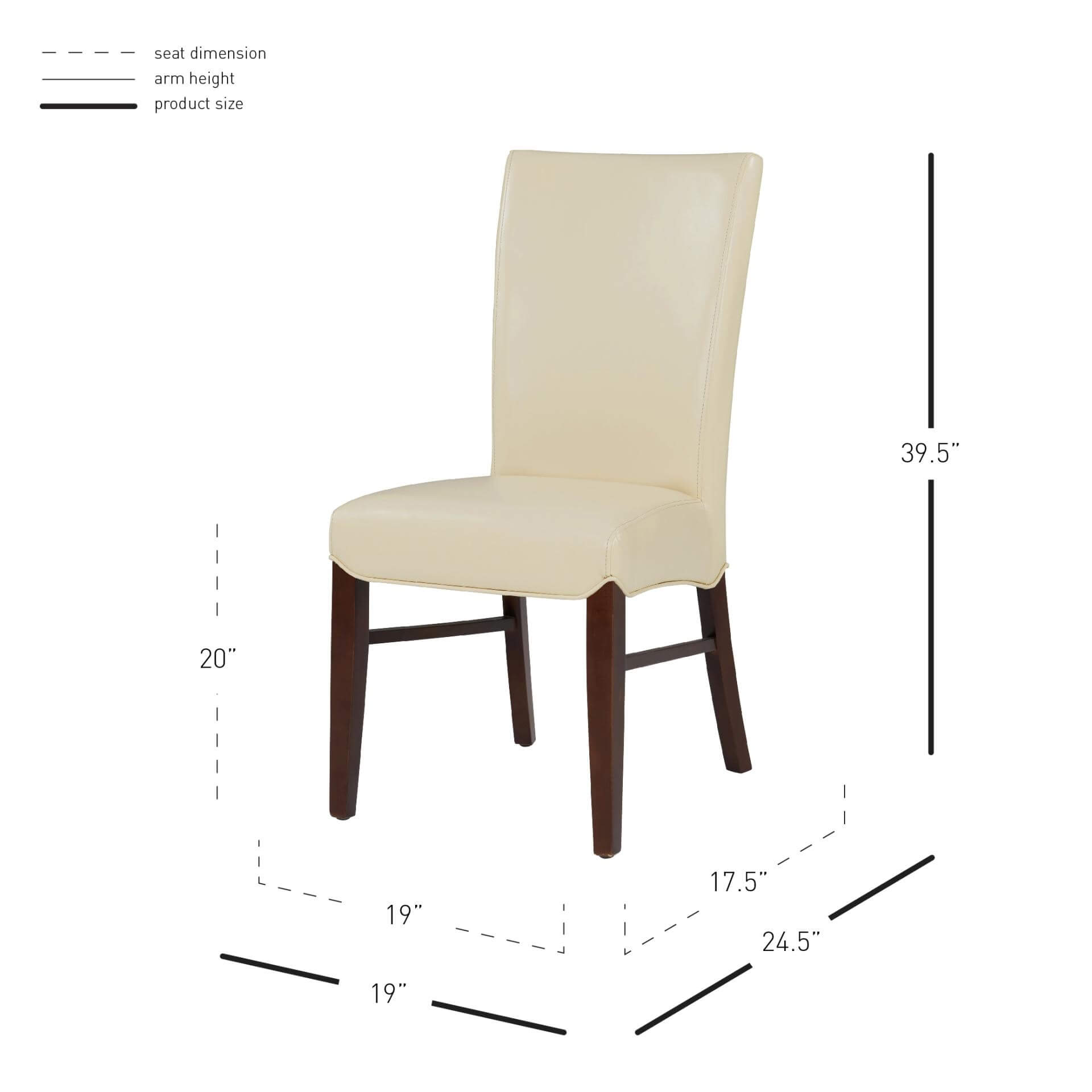 Milton Bonded Leather Dining Chair