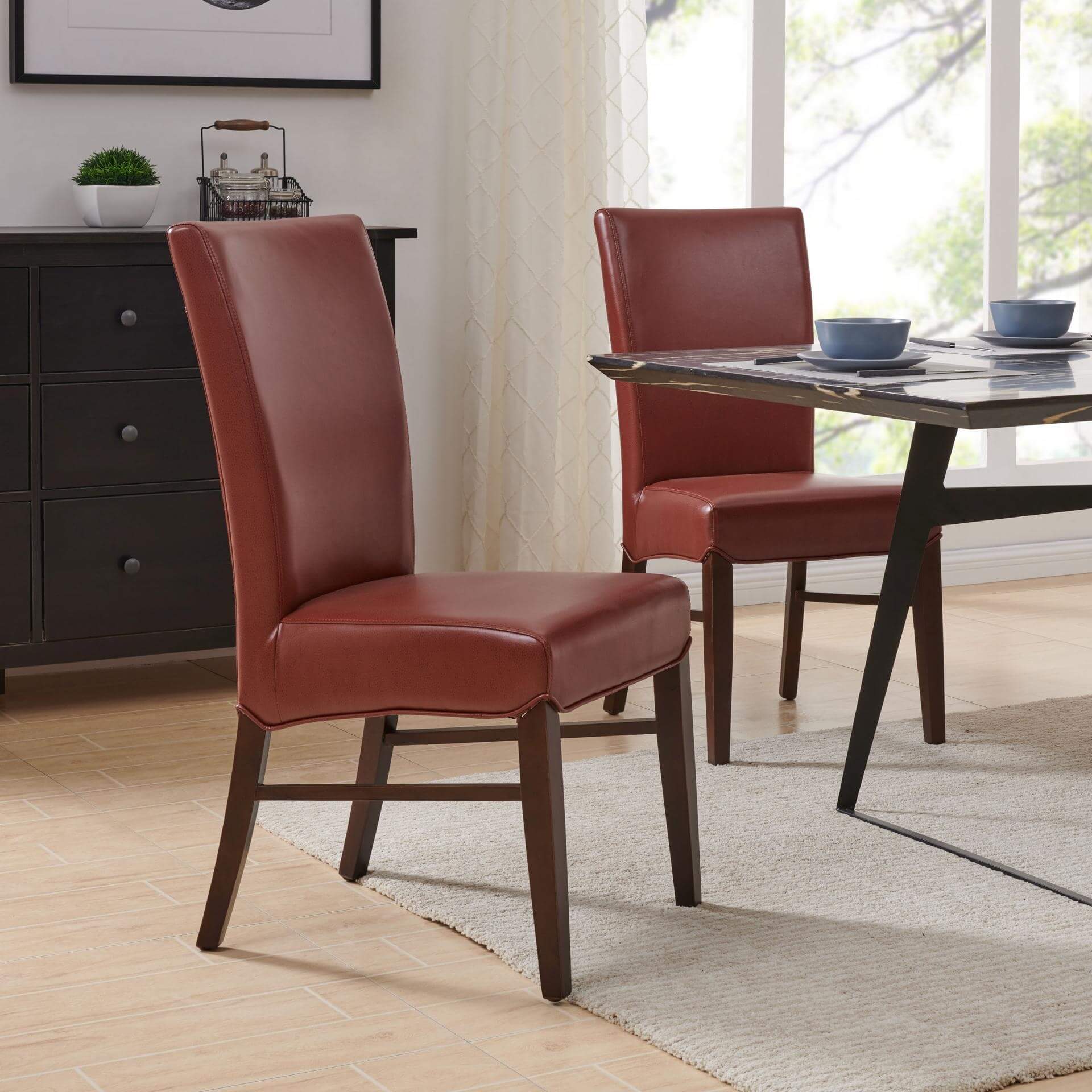 Milton Bonded Leather Dining Chair