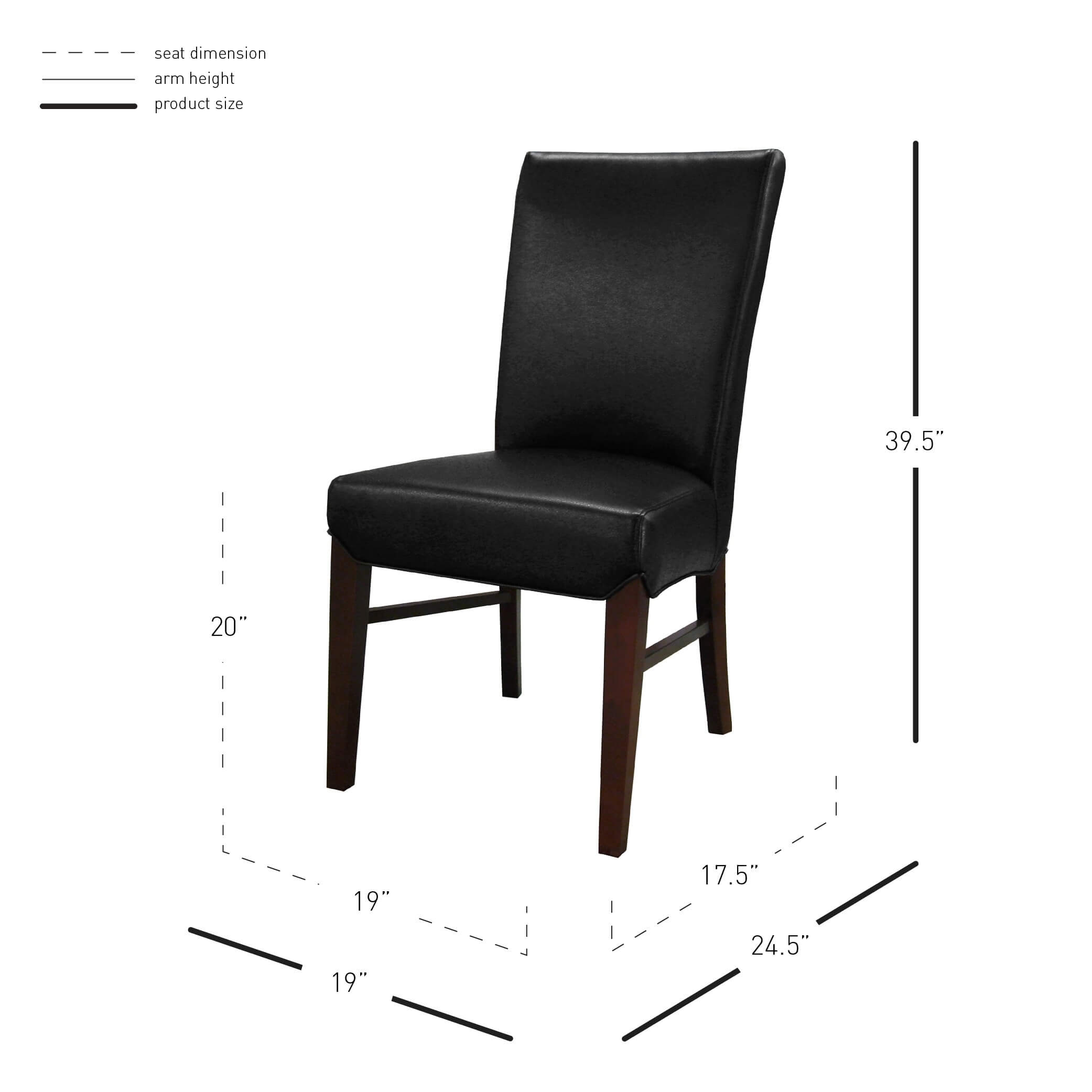 Milton Bonded Leather Dining Chair