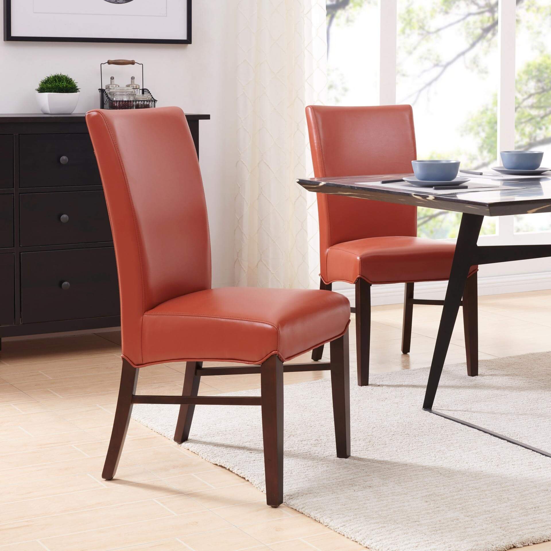 Milton Bonded Leather Dining Chair