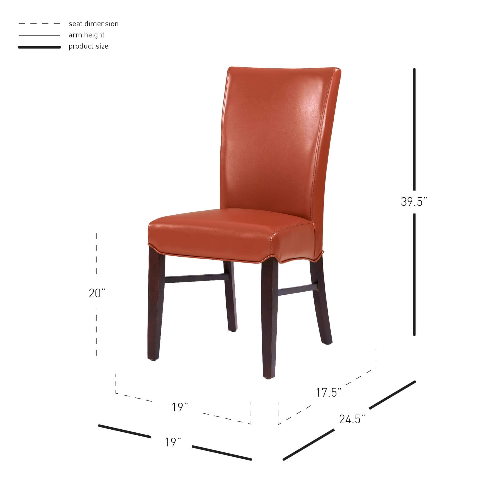 Milton Bonded Leather Dining Chair