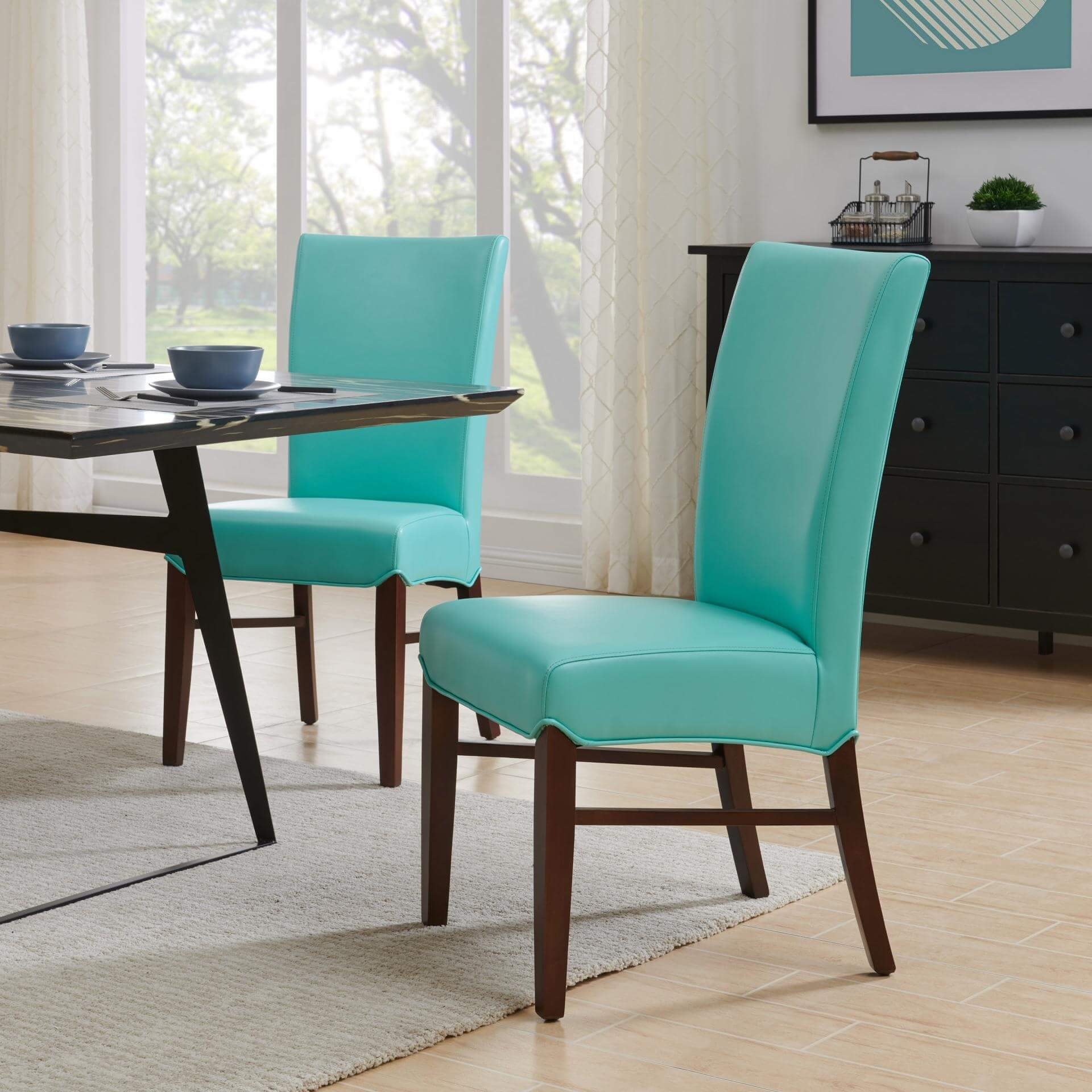 Milton Bonded Leather Dining Chair