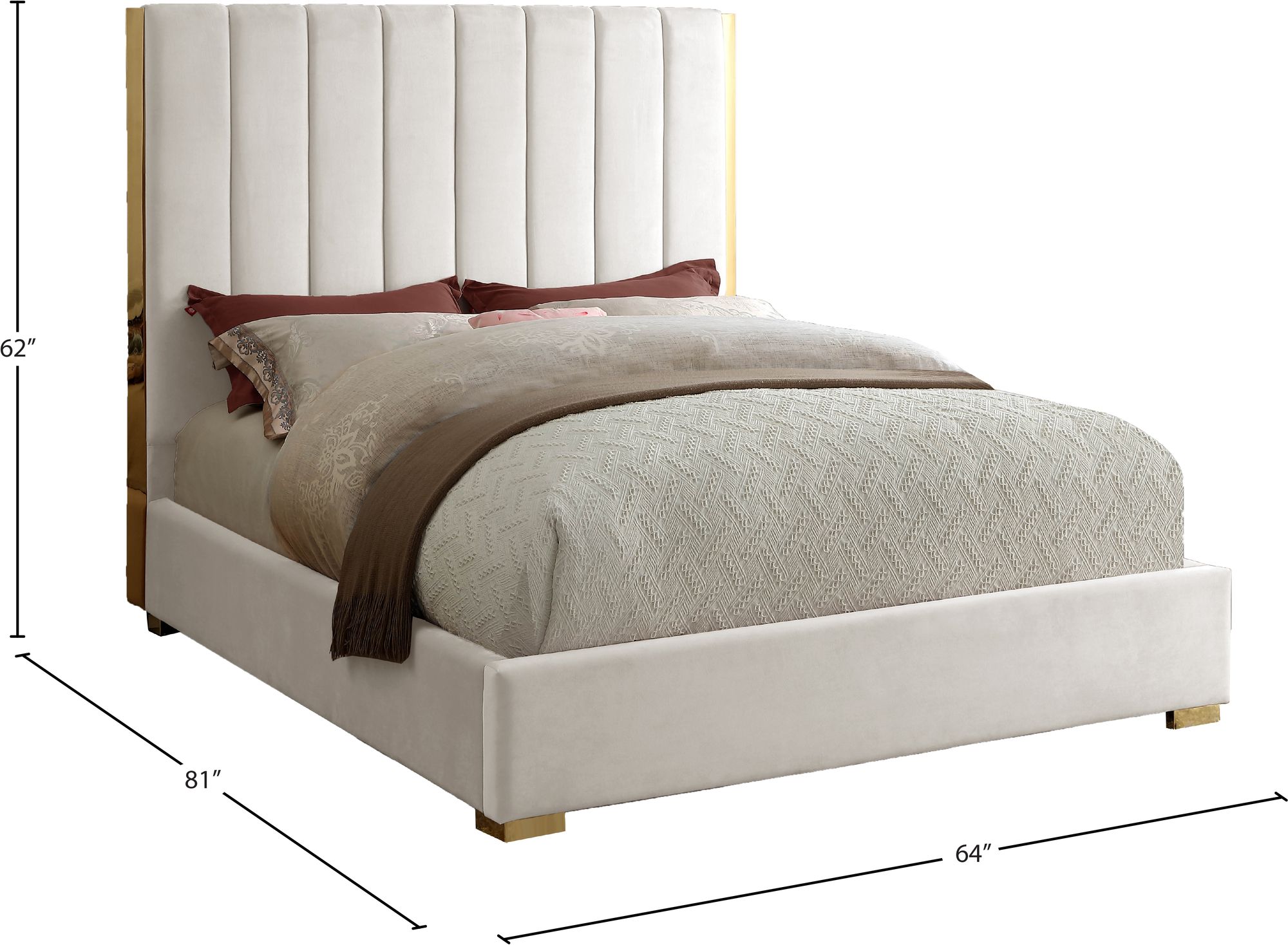 Becca Velvet Full Size Bed