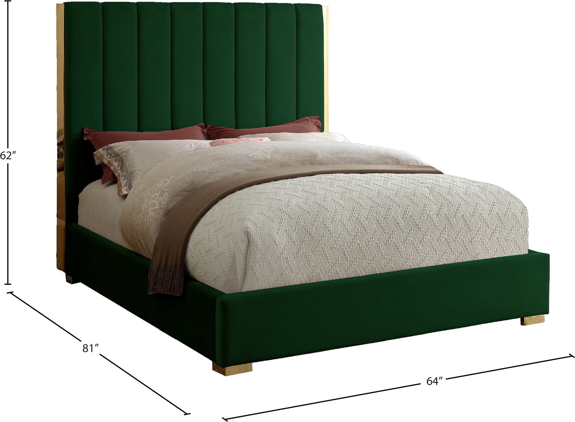 Becca Velvet Full Size Bed