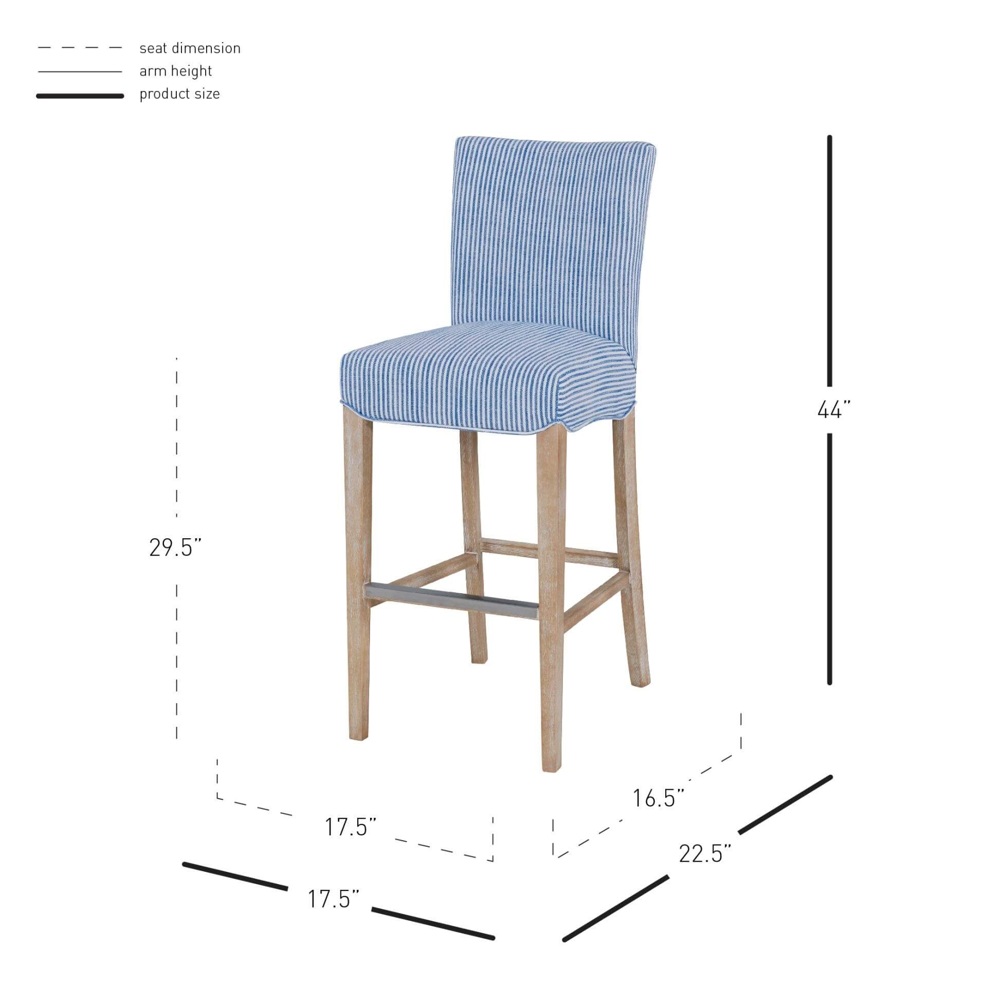 Milton Fabric Barstool