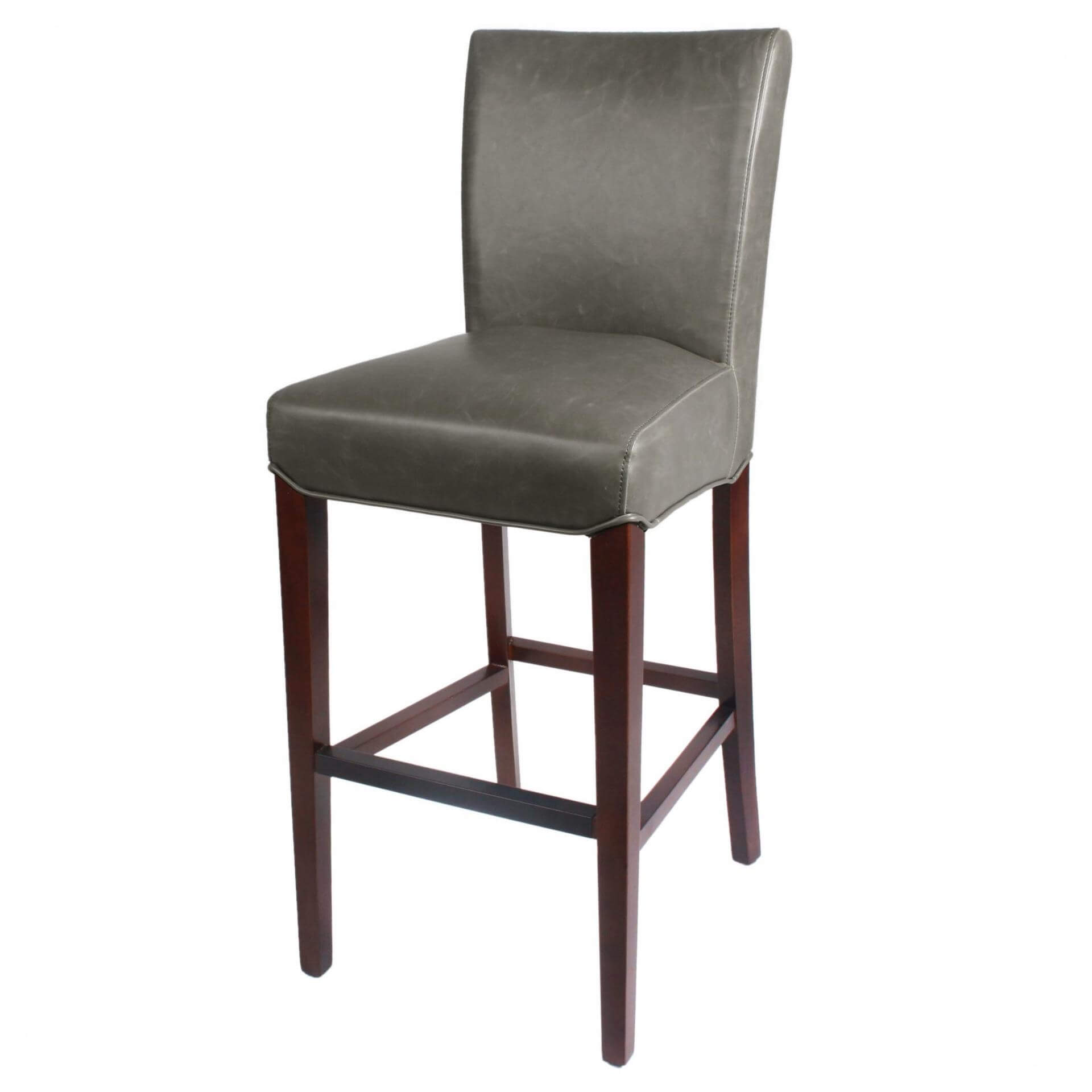 Milton Bonded Leather Bar Stool - Thumbnail 2