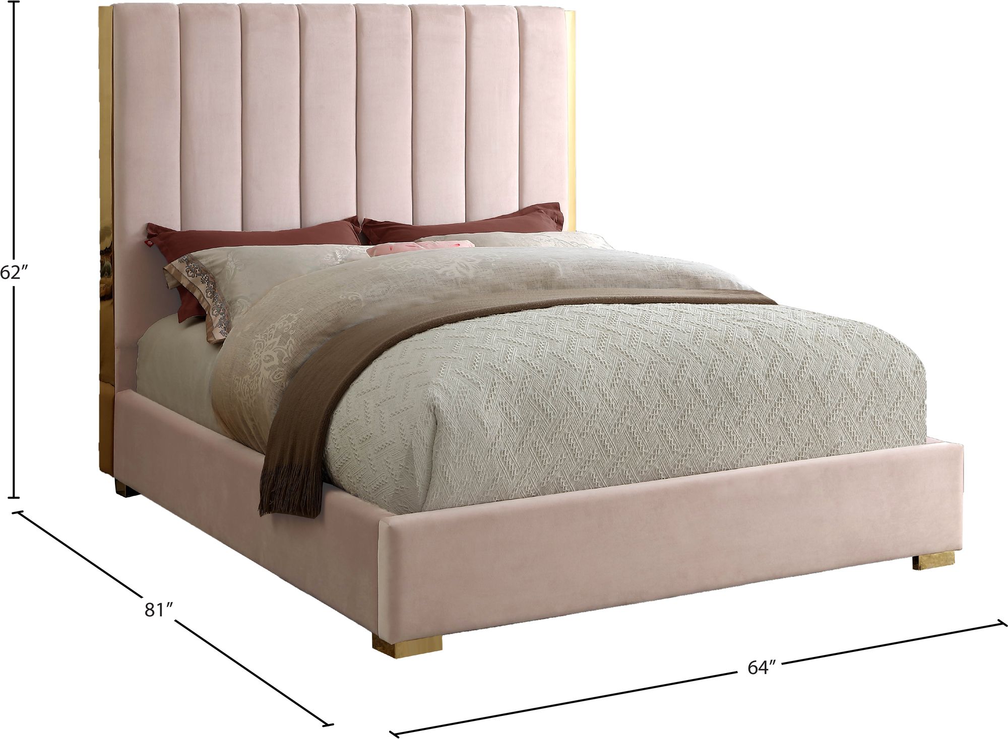 Becca Velvet Full Size Bed