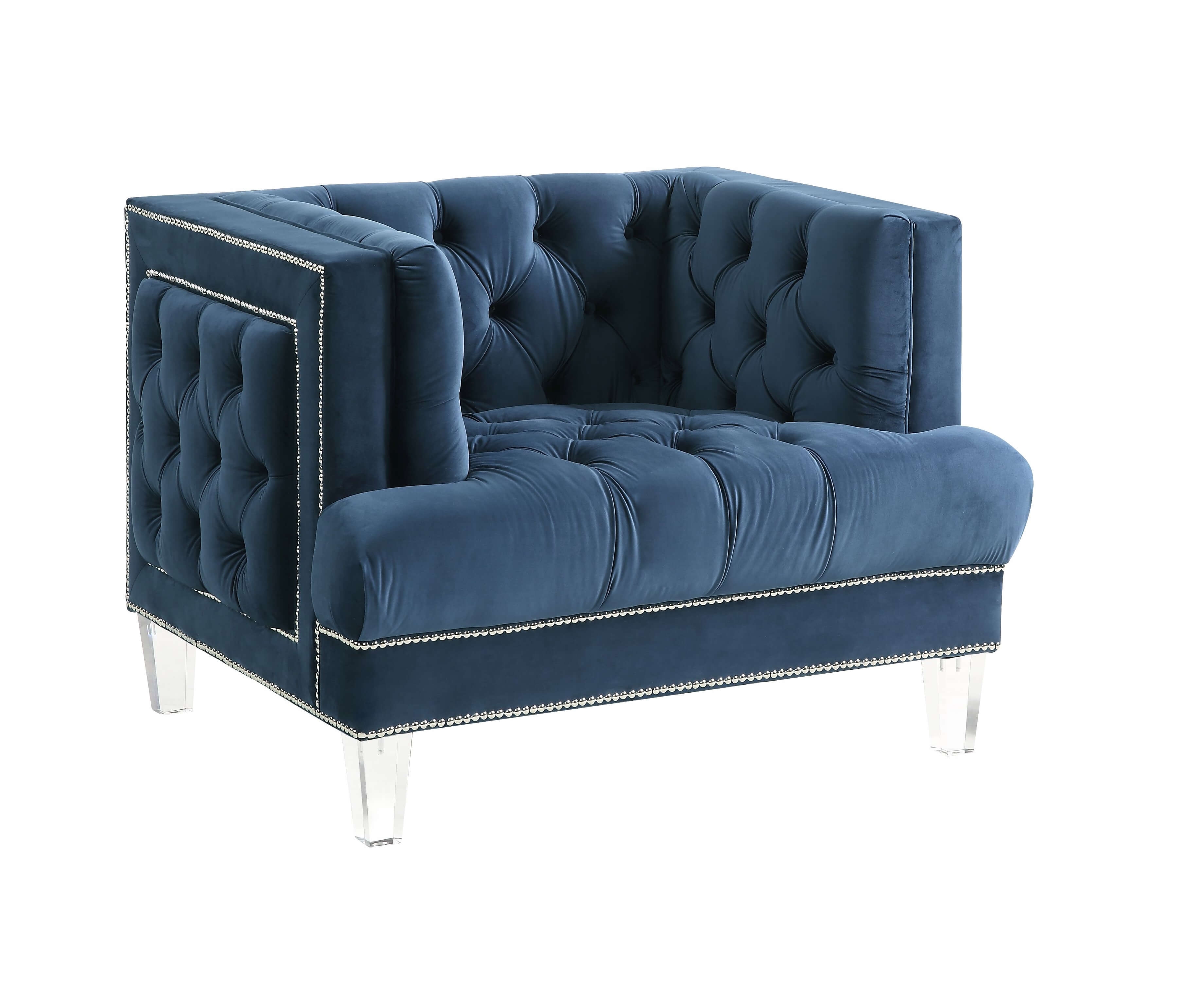 Ansario Velvet Tufted Chair