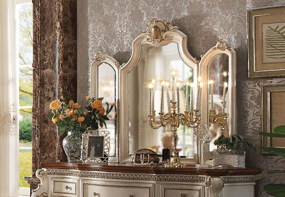 Picardy PU Tufted Panel Bedroom Set