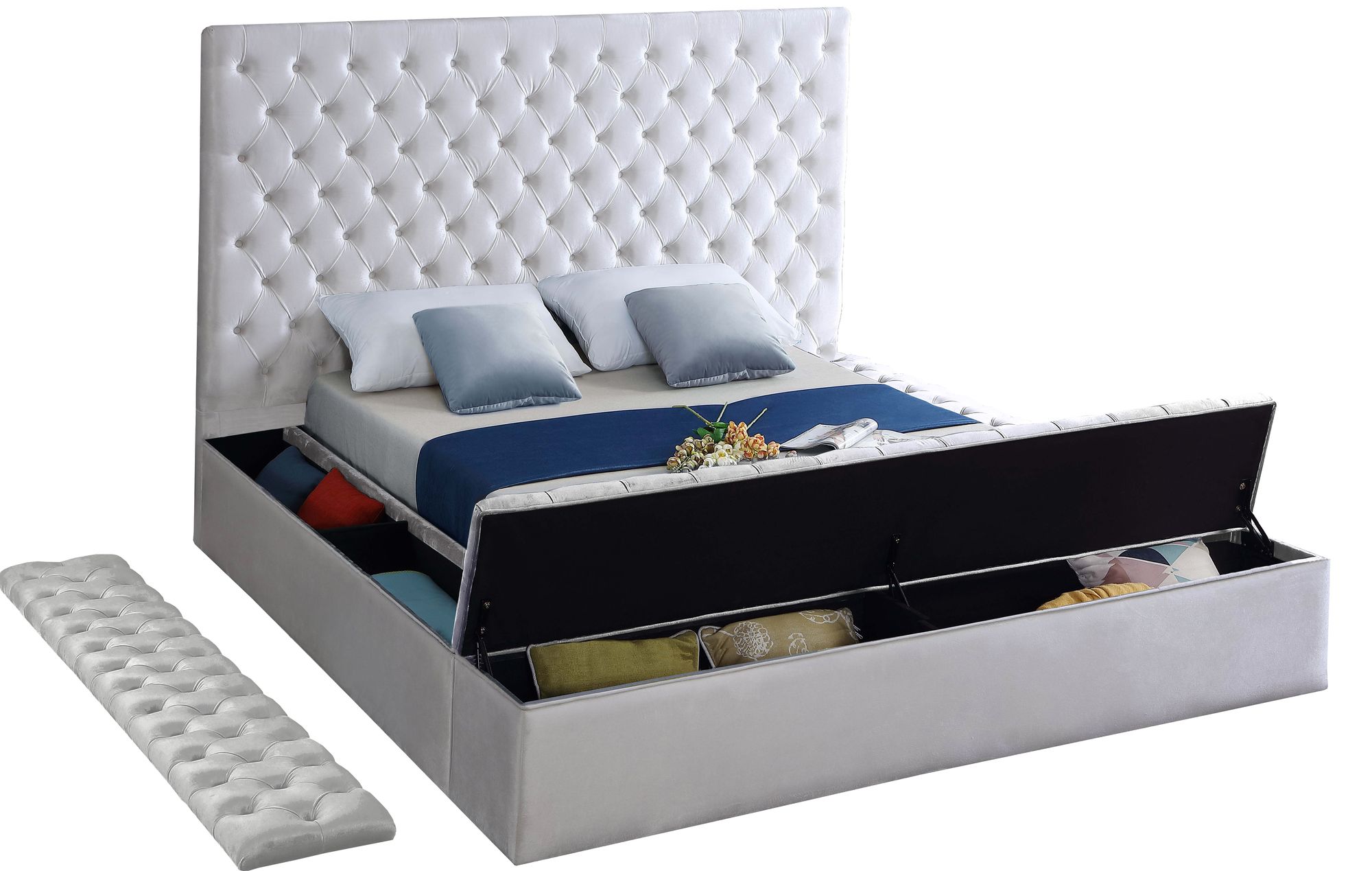 Bliss Velvet Full Size Bed