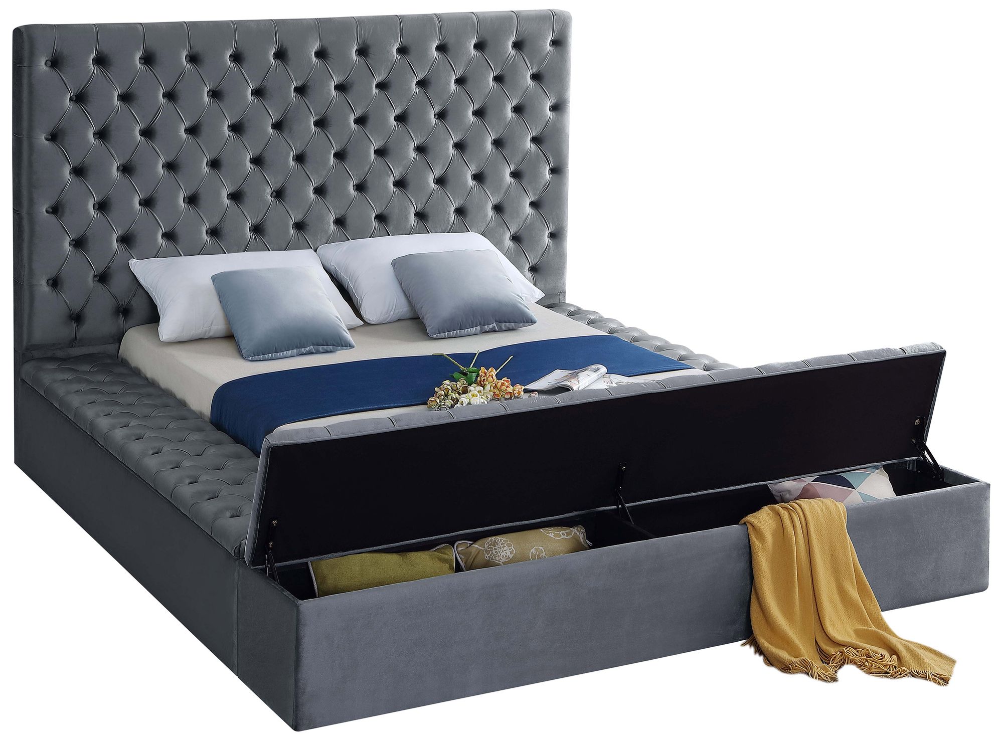 Bliss Velvet Full Size Bed