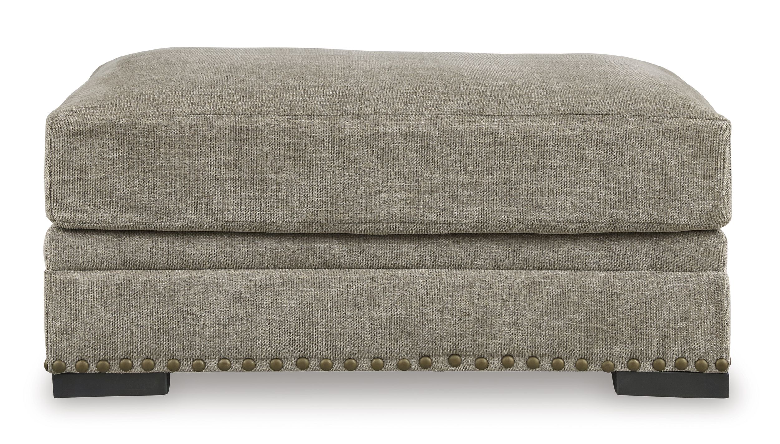 Galemore Fabric Ottoman - Quarry | Benchcraft by Ashley