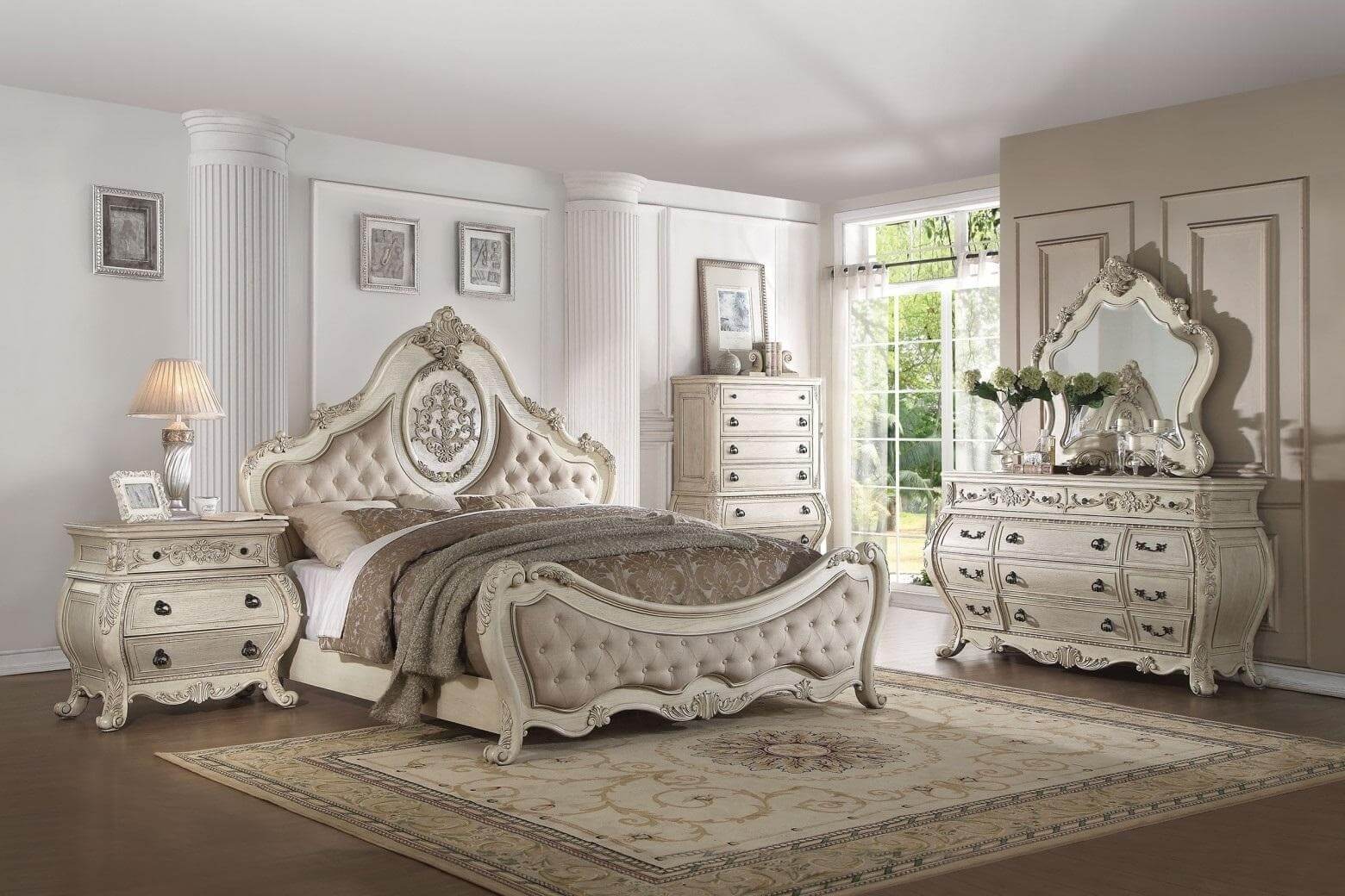 Platinum Luxe Birch Bedroom Set