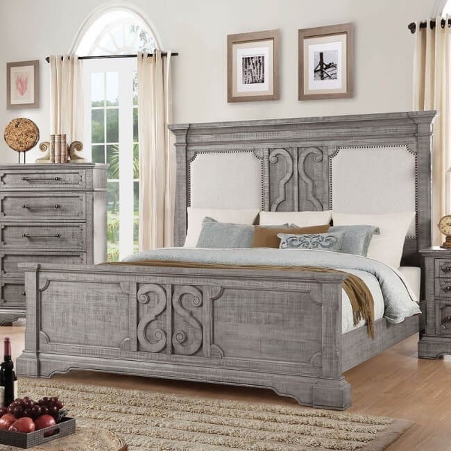 Artesia Fabric Panel Queen Size Bed