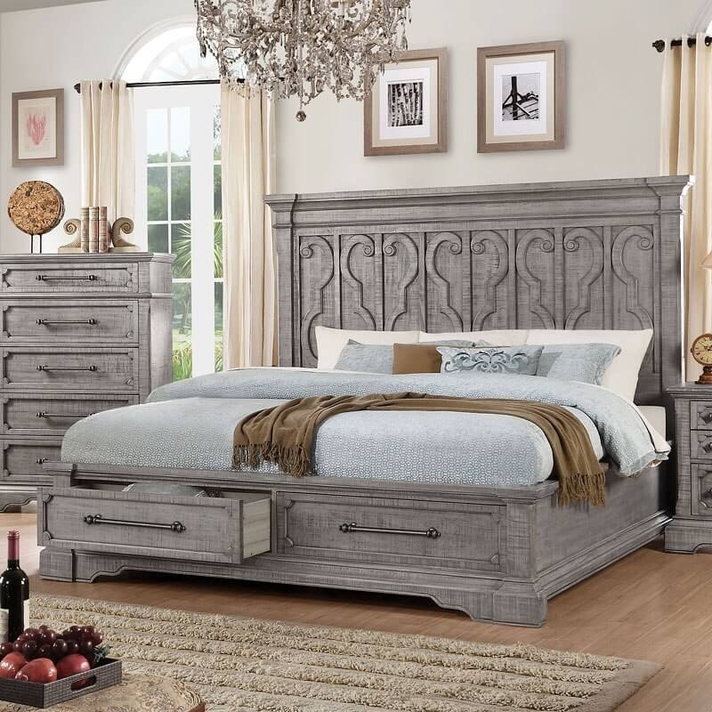 Artesia Storage Panel Queen Size Bed