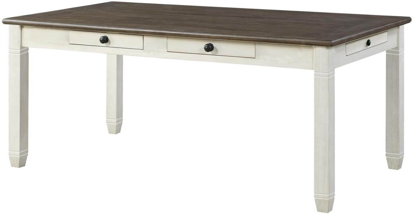Granby Rectangular Wood Dining Room Set with 6 Drawers