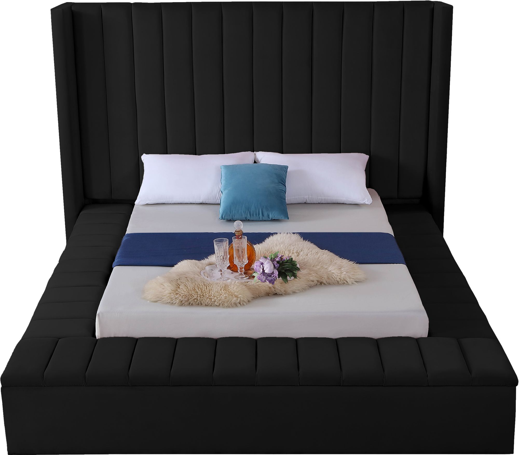 Kiki Velvet Storage Bed