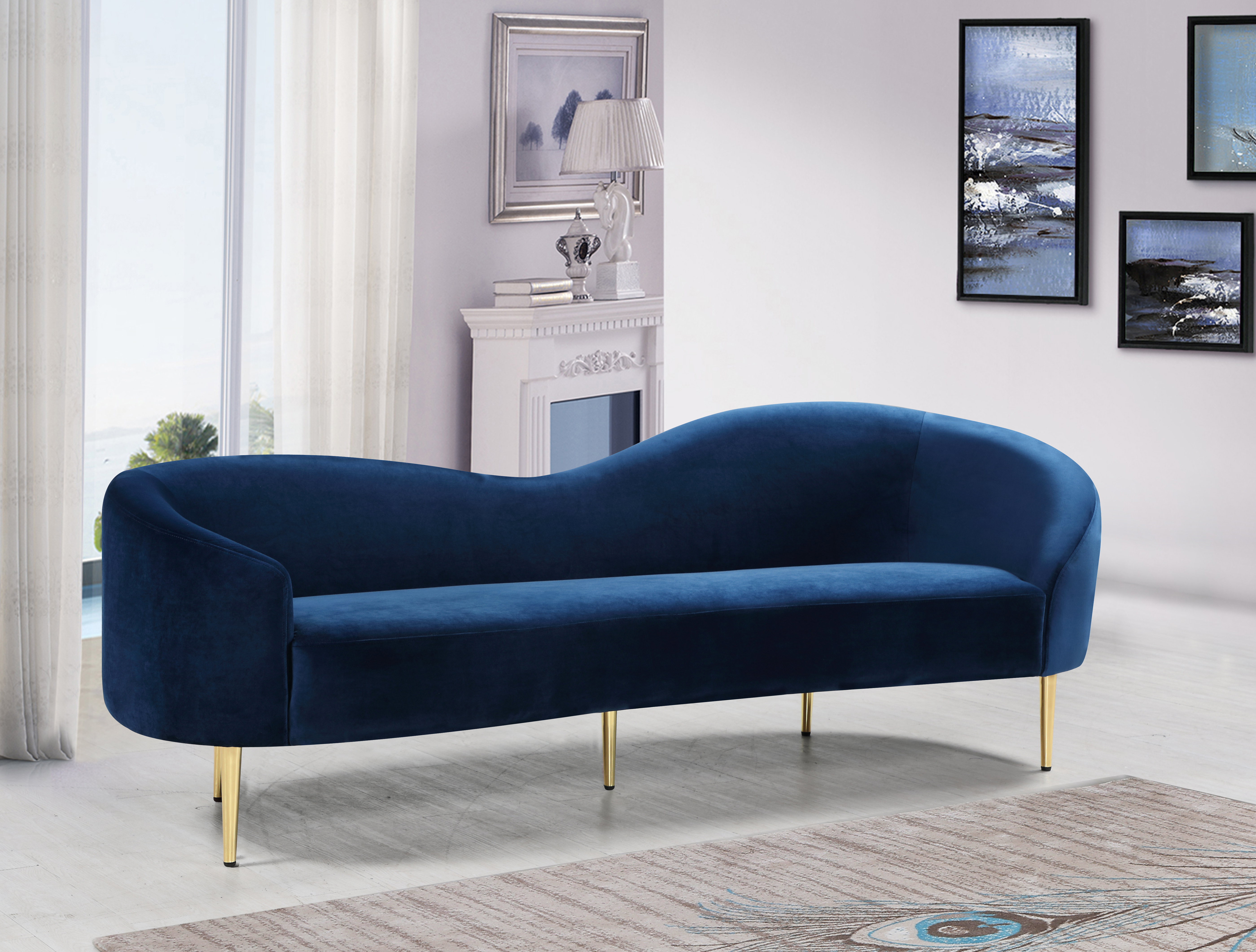 Ritz Velvet Sofa