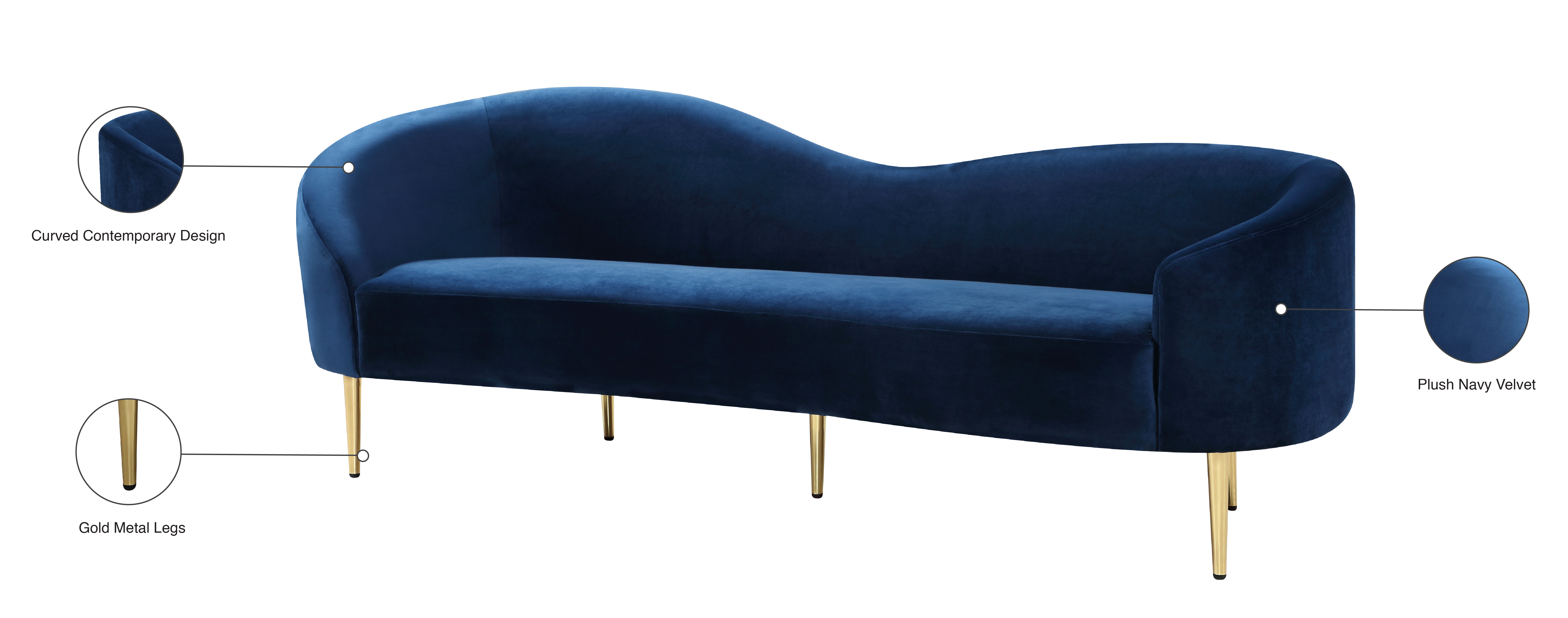 Ritz Velvet Sofa