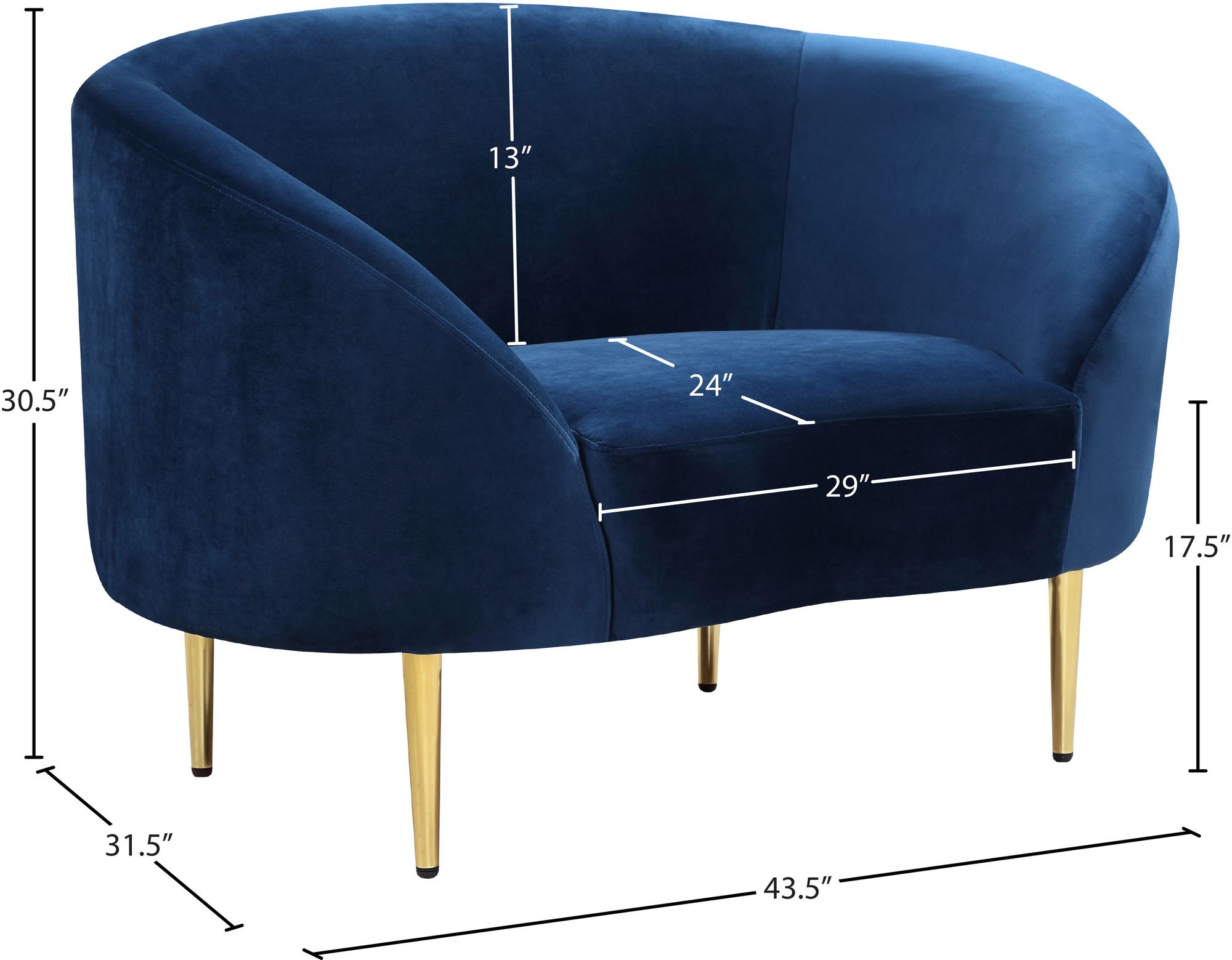 Ritz Velvet Chair