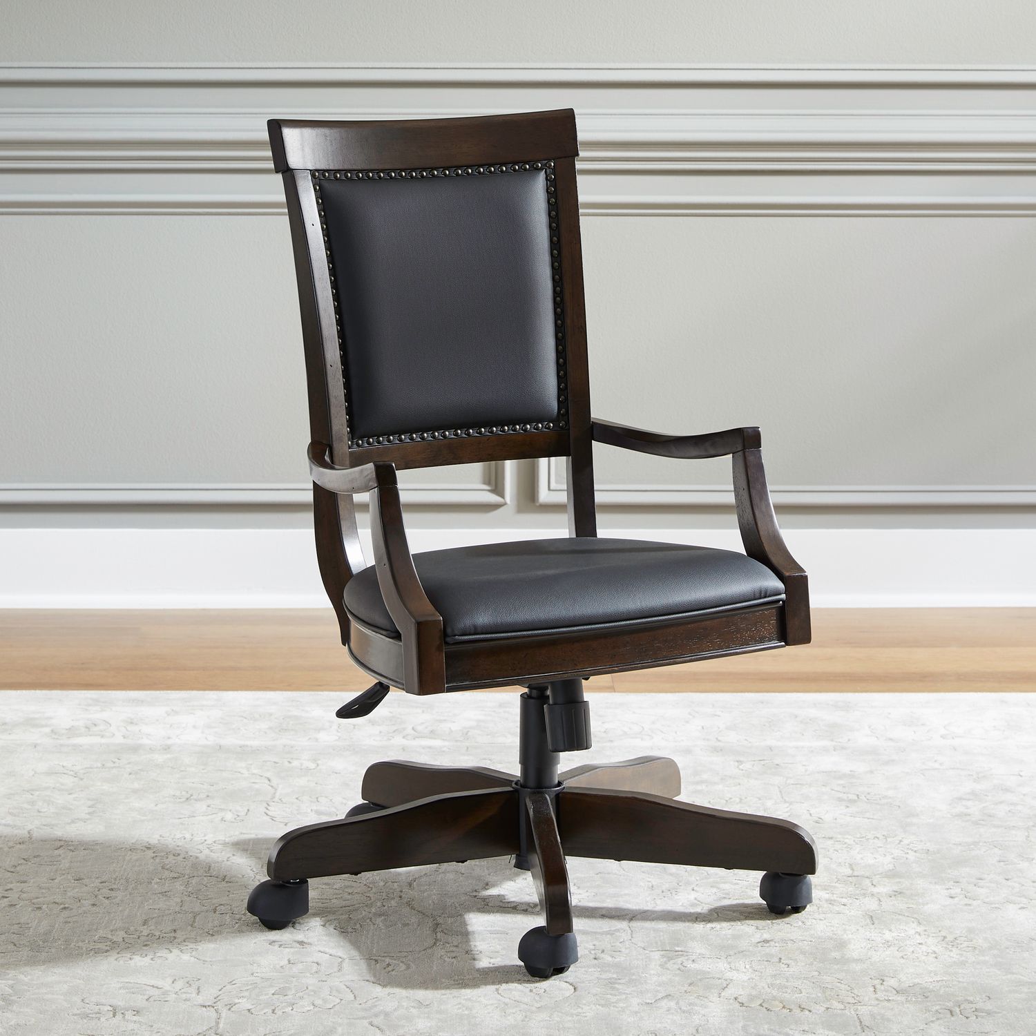 Brayton Manor PU/Wood Jr Executive Desk Chair