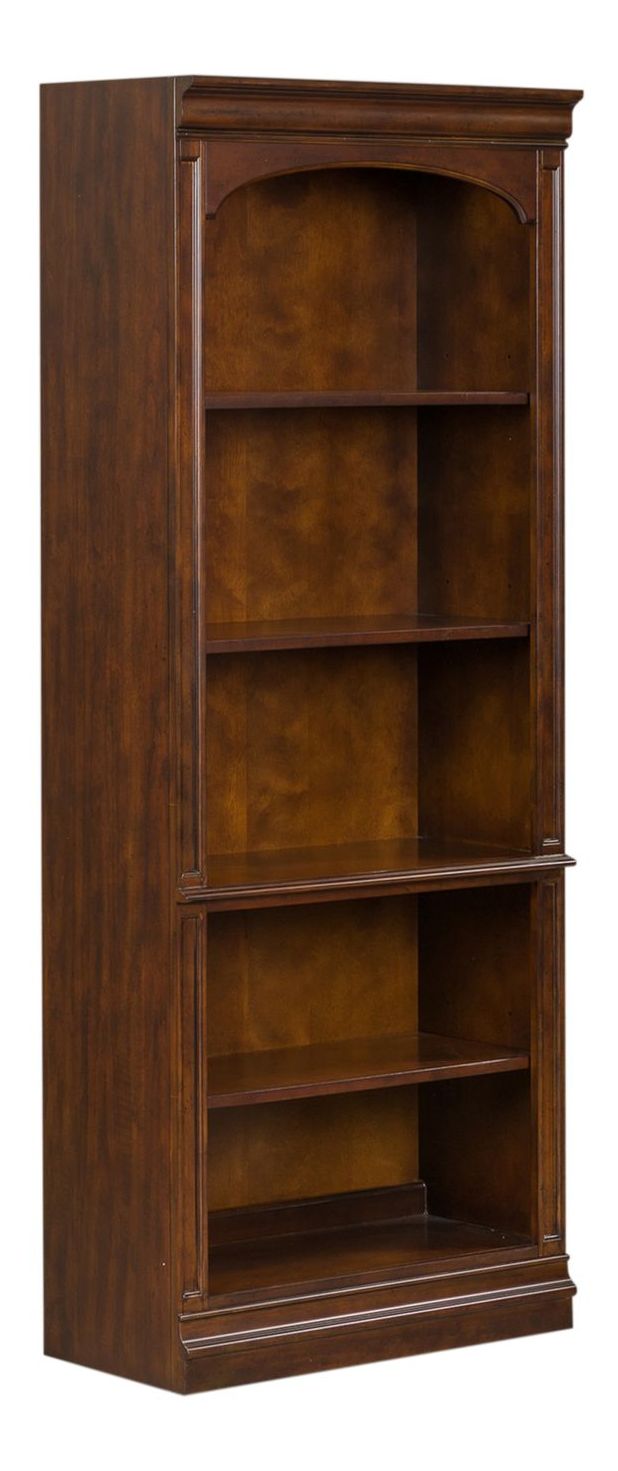 Brayton Manor Executive Desk Set | Cognac Wood Office Suite