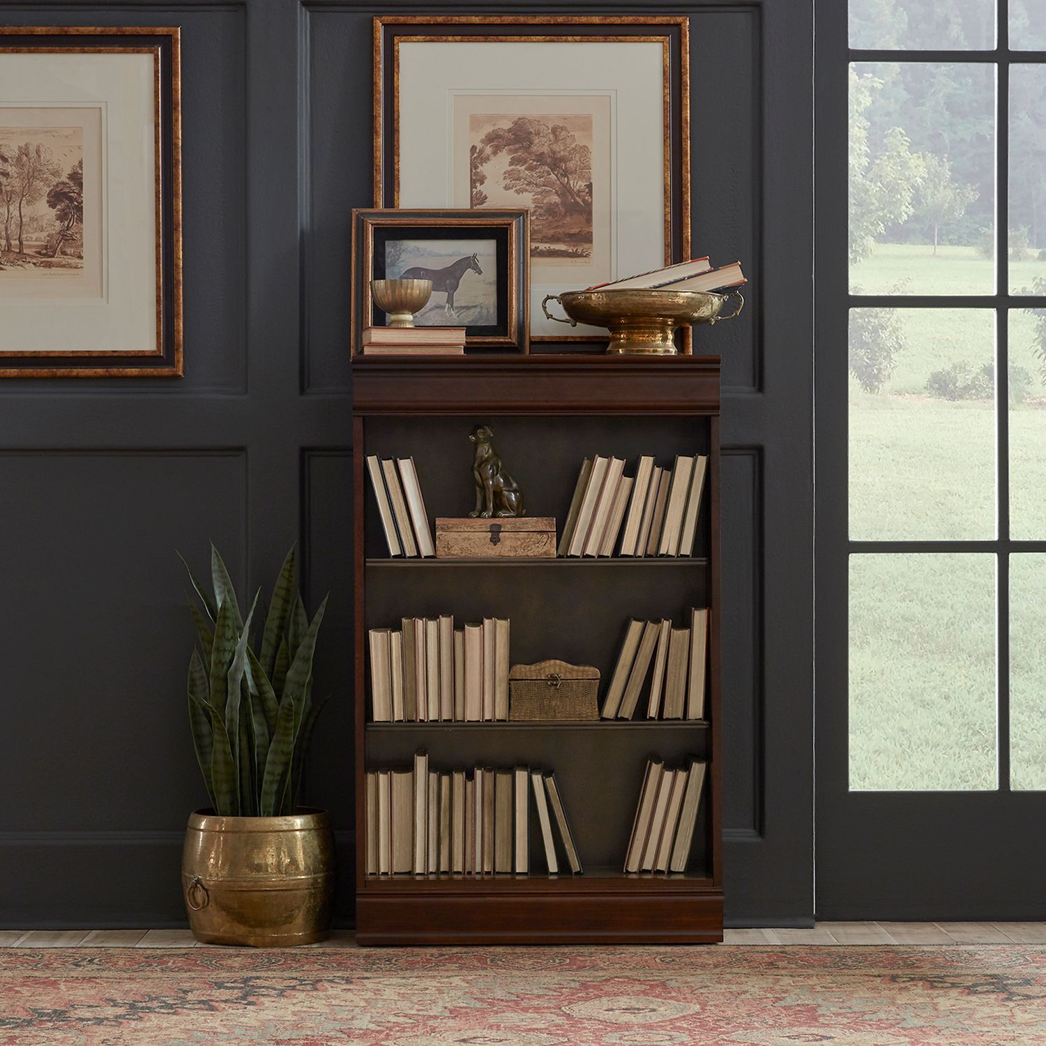 Brayton Manor Wood Jr Executive 48-Inch Bookcase