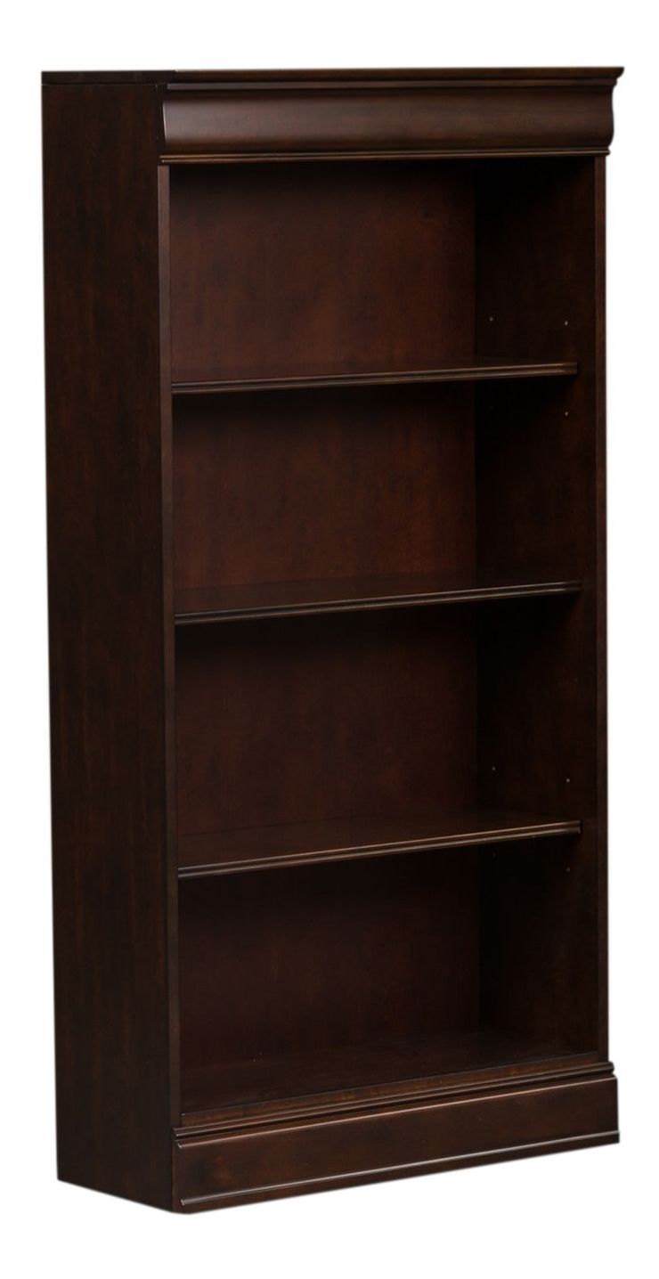 Brayton Manor Executive Desk Set | Cognac Wood Office Suite