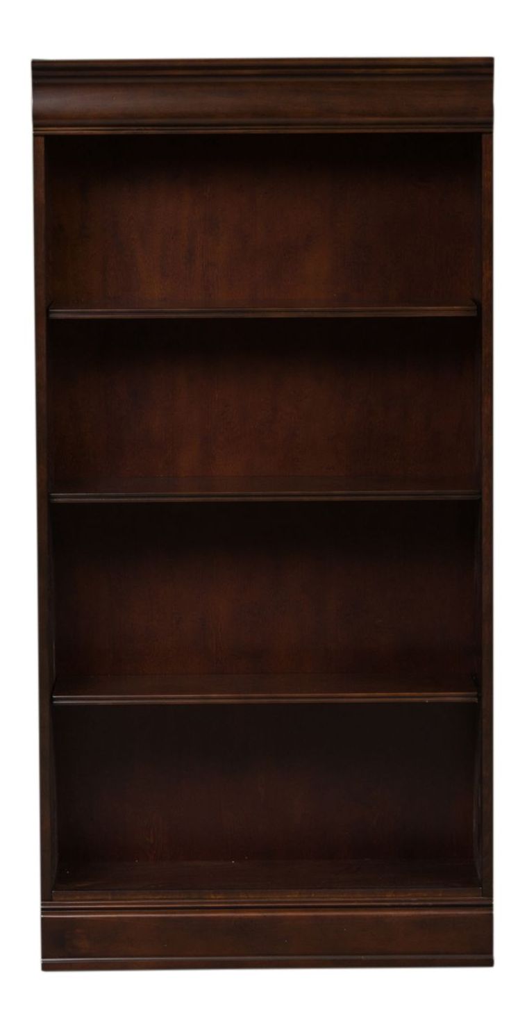 Brayton Manor Executive Desk Set | Cognac Wood Office Suite