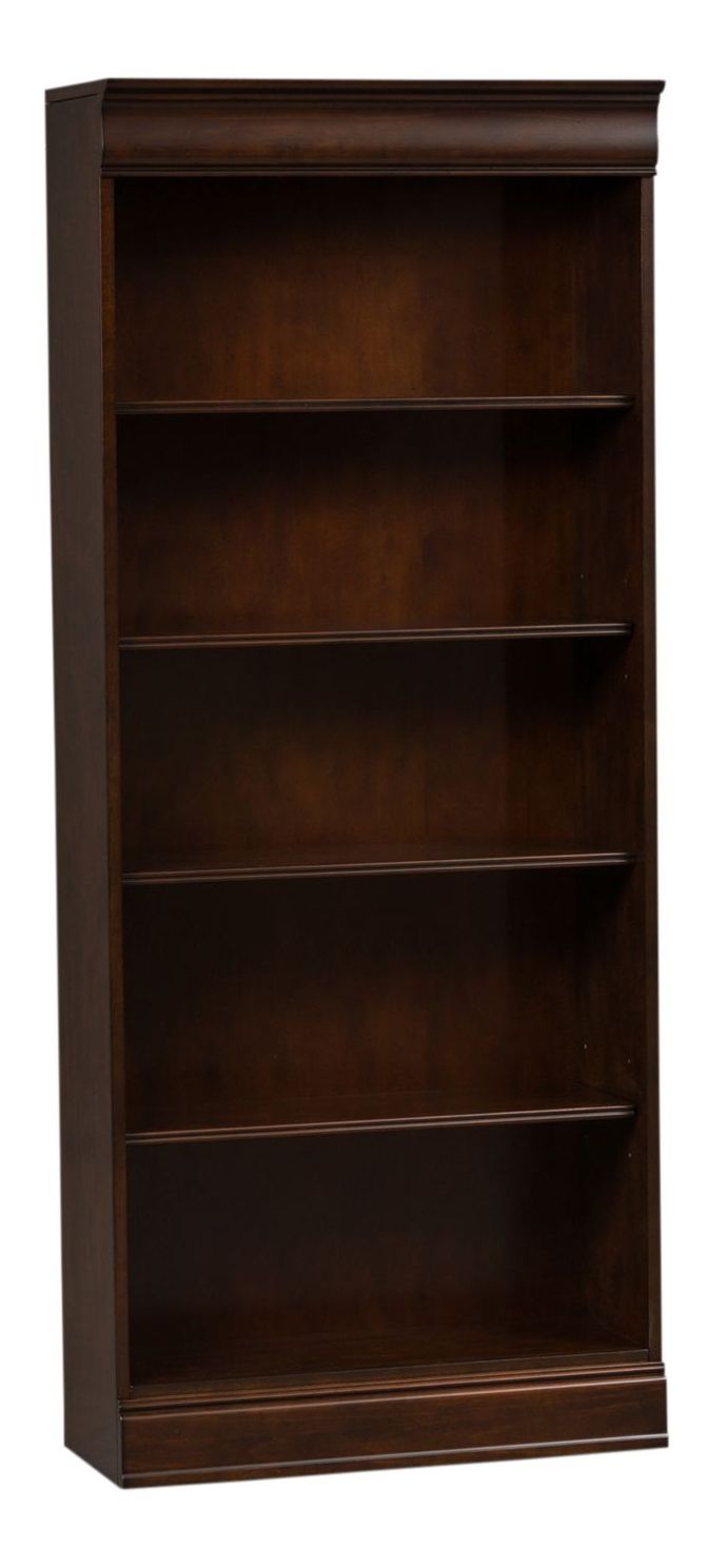 Brayton Manor Executive Desk Set | Cognac Wood Office Suite