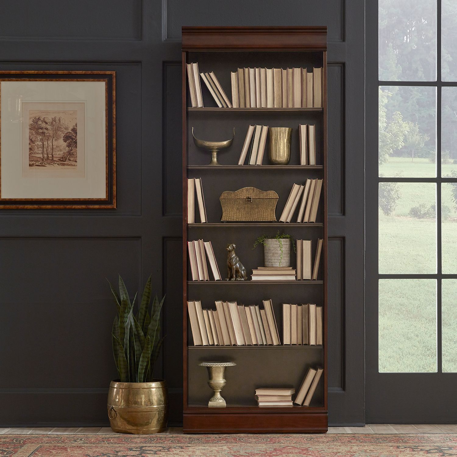 Brayton Manor Wood Jr Executive 84-Inch Bookcase