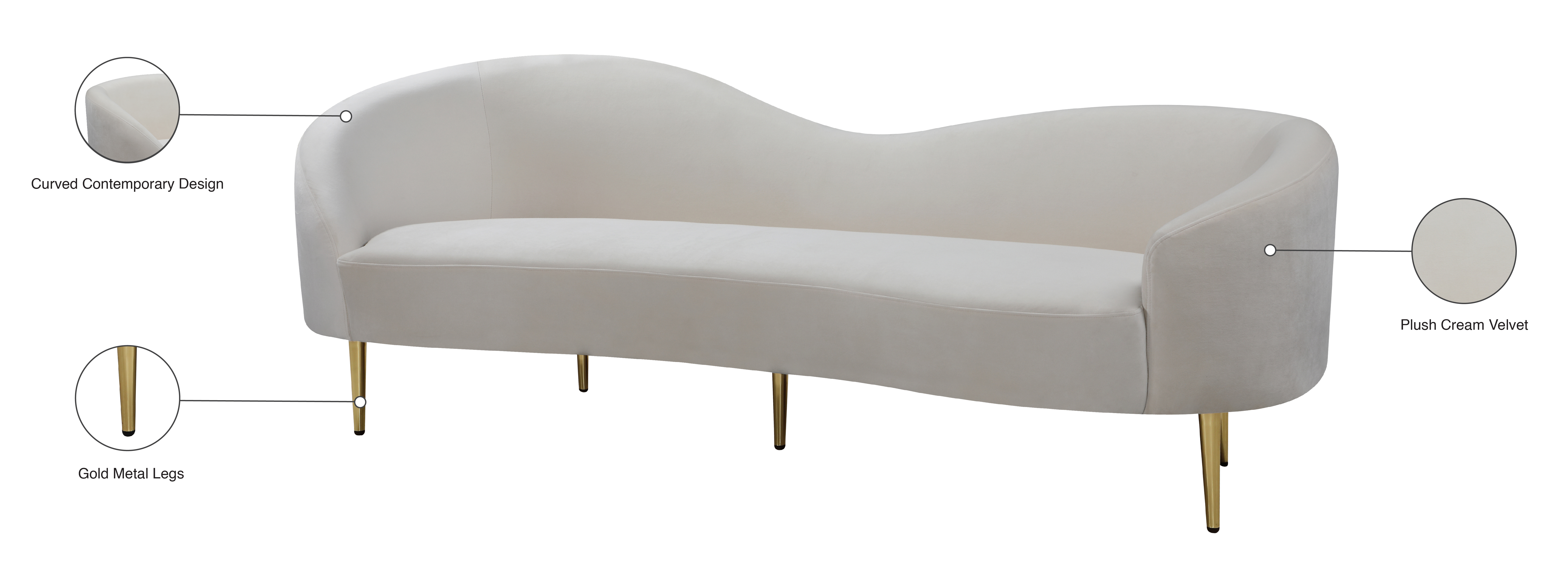 Ritz Velvet Sofa