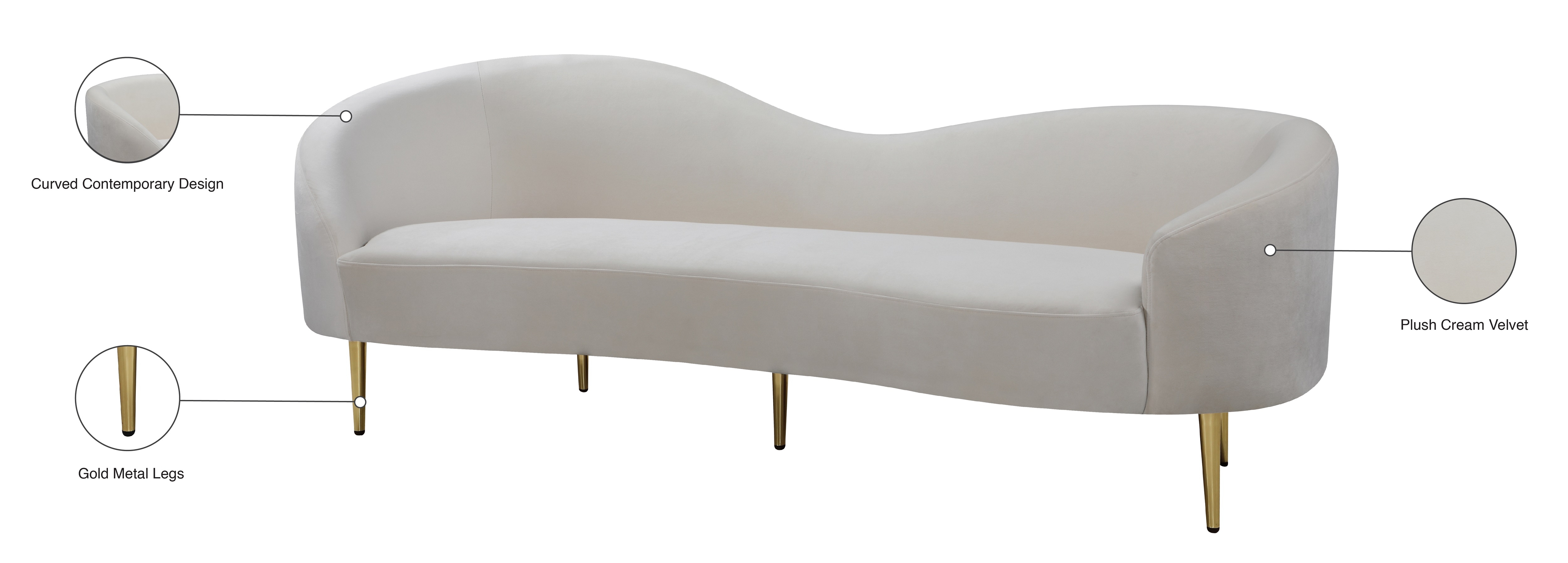 Ritz Velvet Sofa