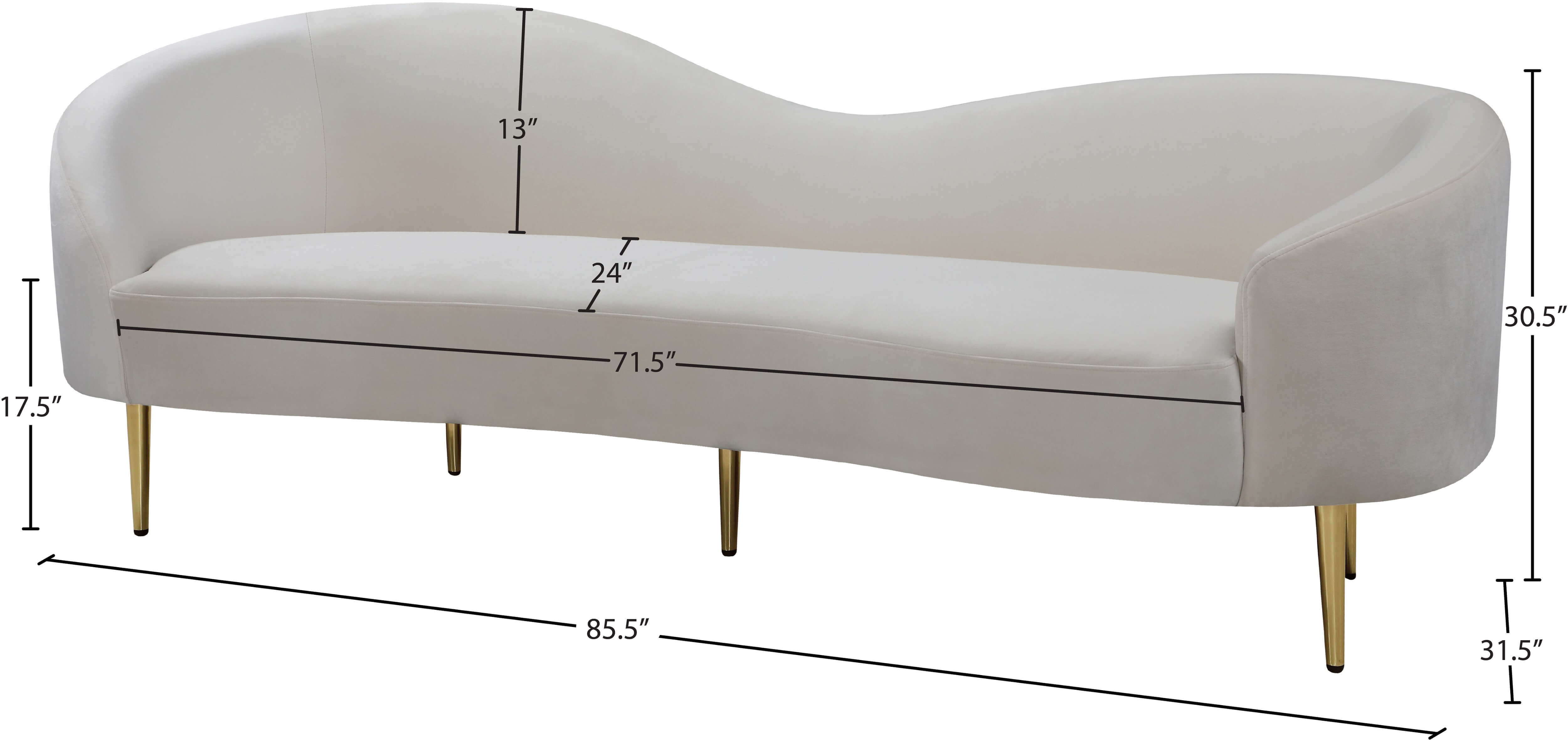 Ritz Velvet Sofa
