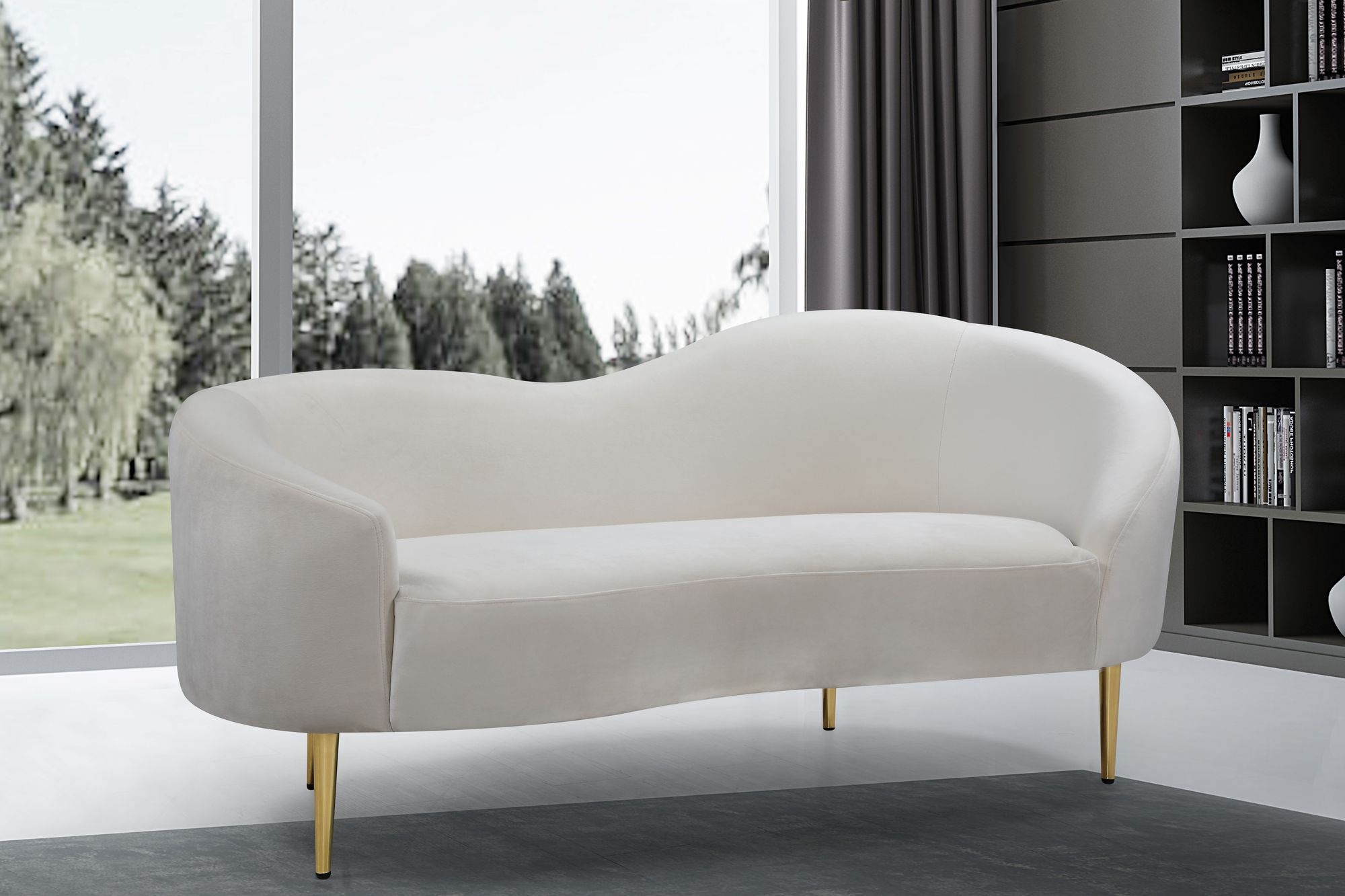 Ritz Velvet Loveseat
