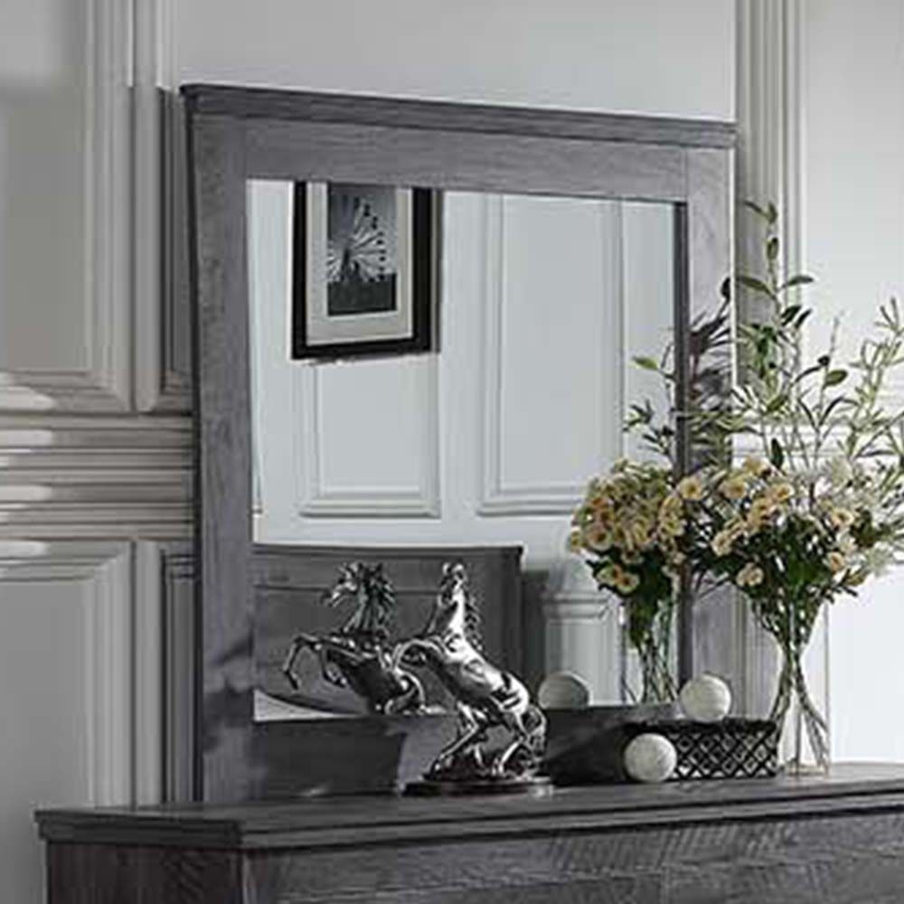 Vidalia Wood Square Mirror