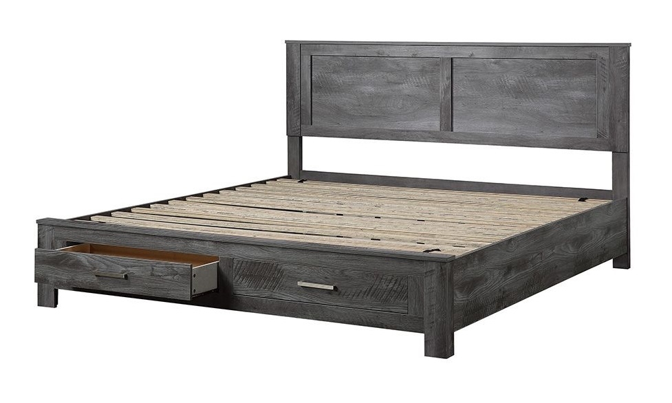 Vidalia Wood Storage Panel Bed, Eastern King Size