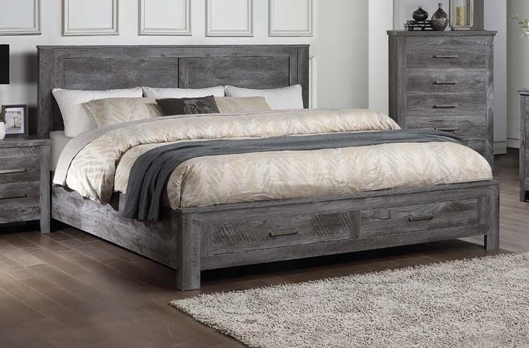 Vidalia Wood Storage Panel Bed, Eastern King Size