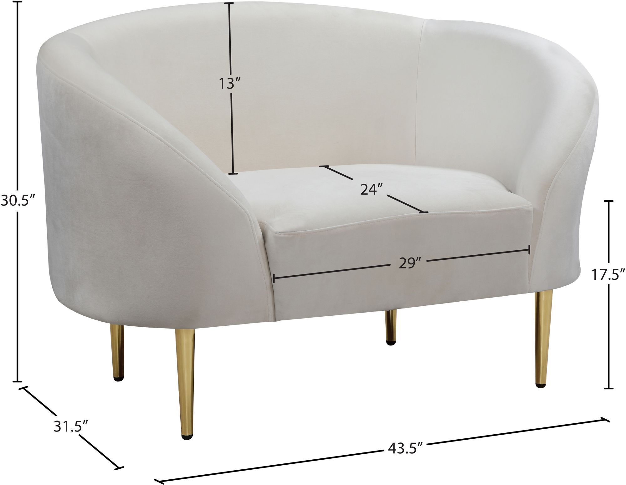Ritz Velvet Chair