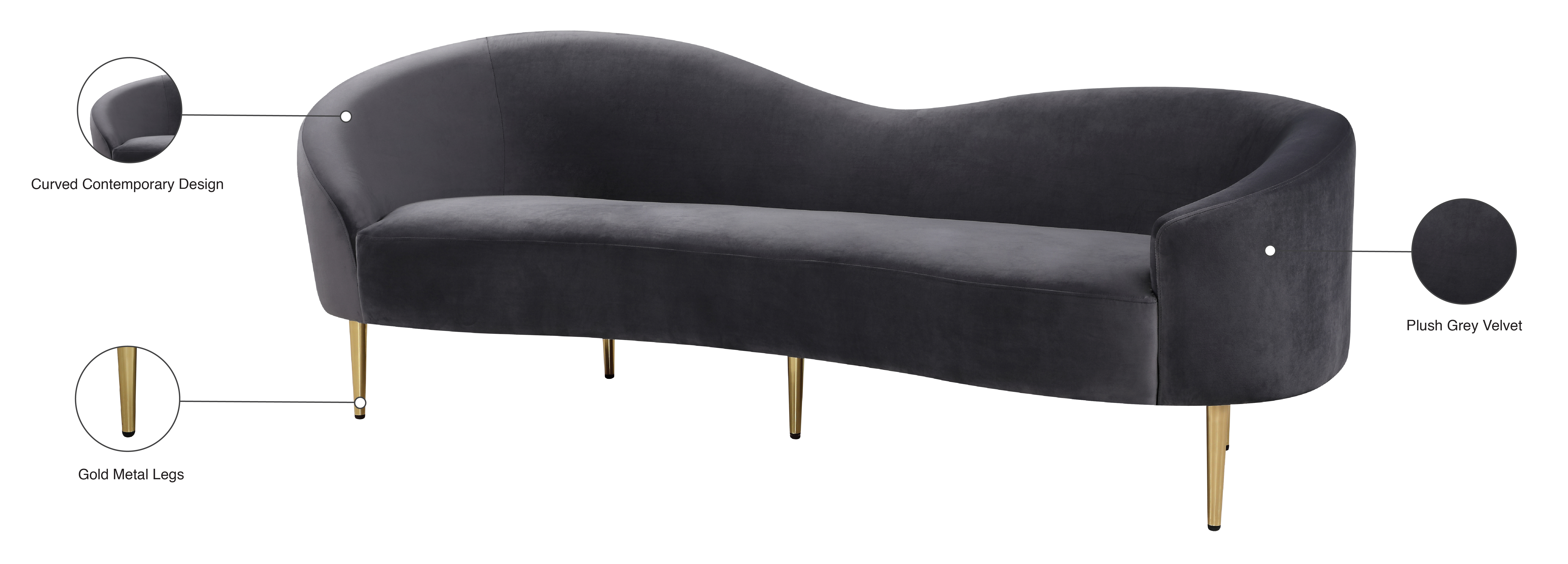 Ritz Velvet Sofa