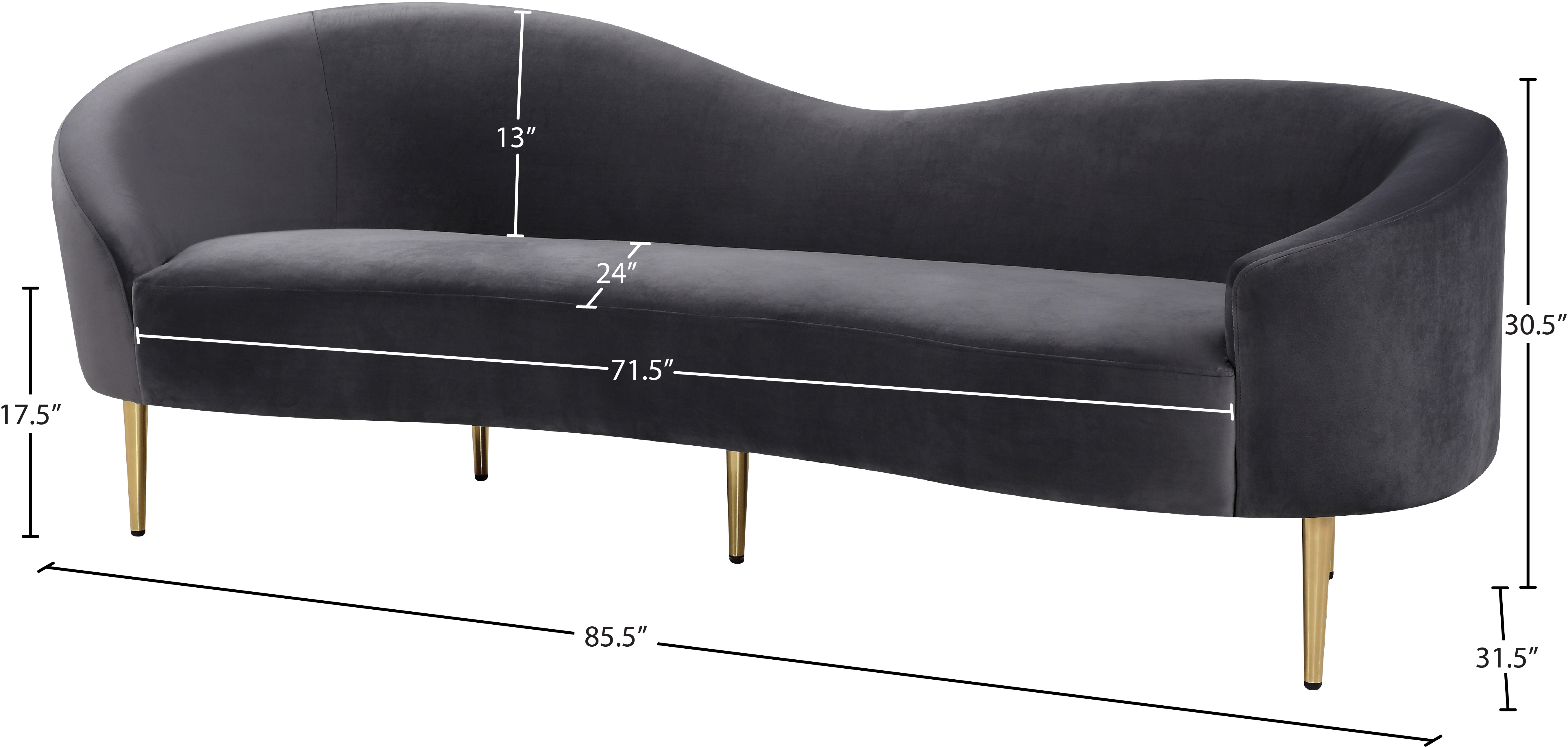 Ritz Velvet Sofa