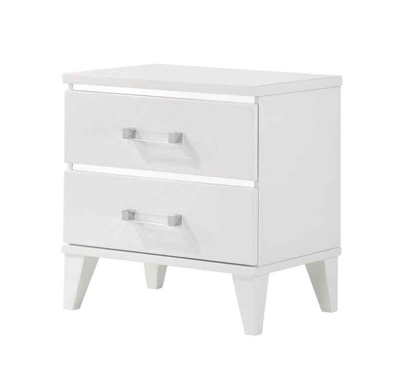 Chelsie Fabric/Wood Panel Bedroom Set