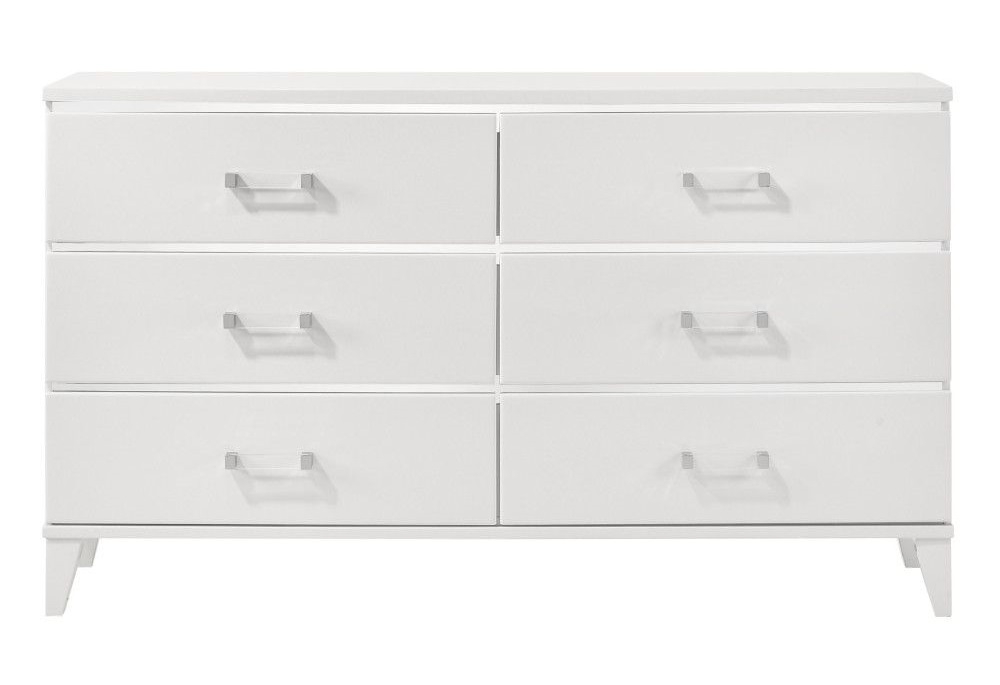 Chelsie Wood Double Dresser w/6 Drawers