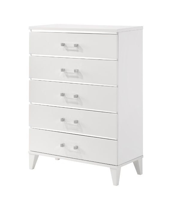 Chelsie Fabric/Wood Panel Bedroom Set