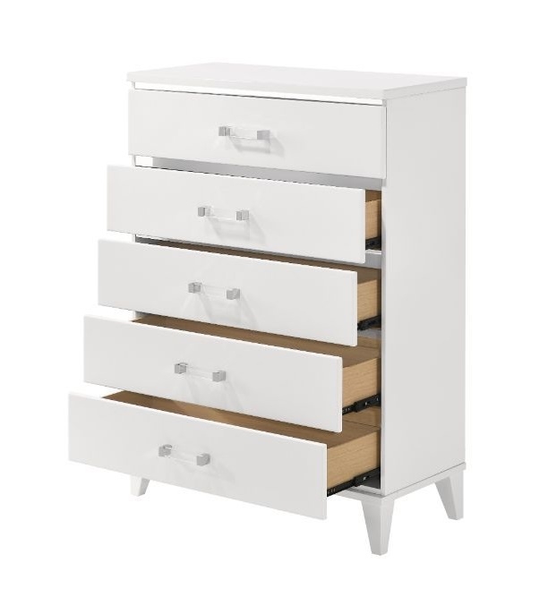 Chelsie Fabric/Wood Panel Bedroom Set