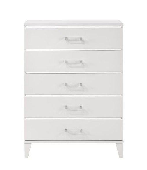 Chelsie Wood Chest w/5 Drawers