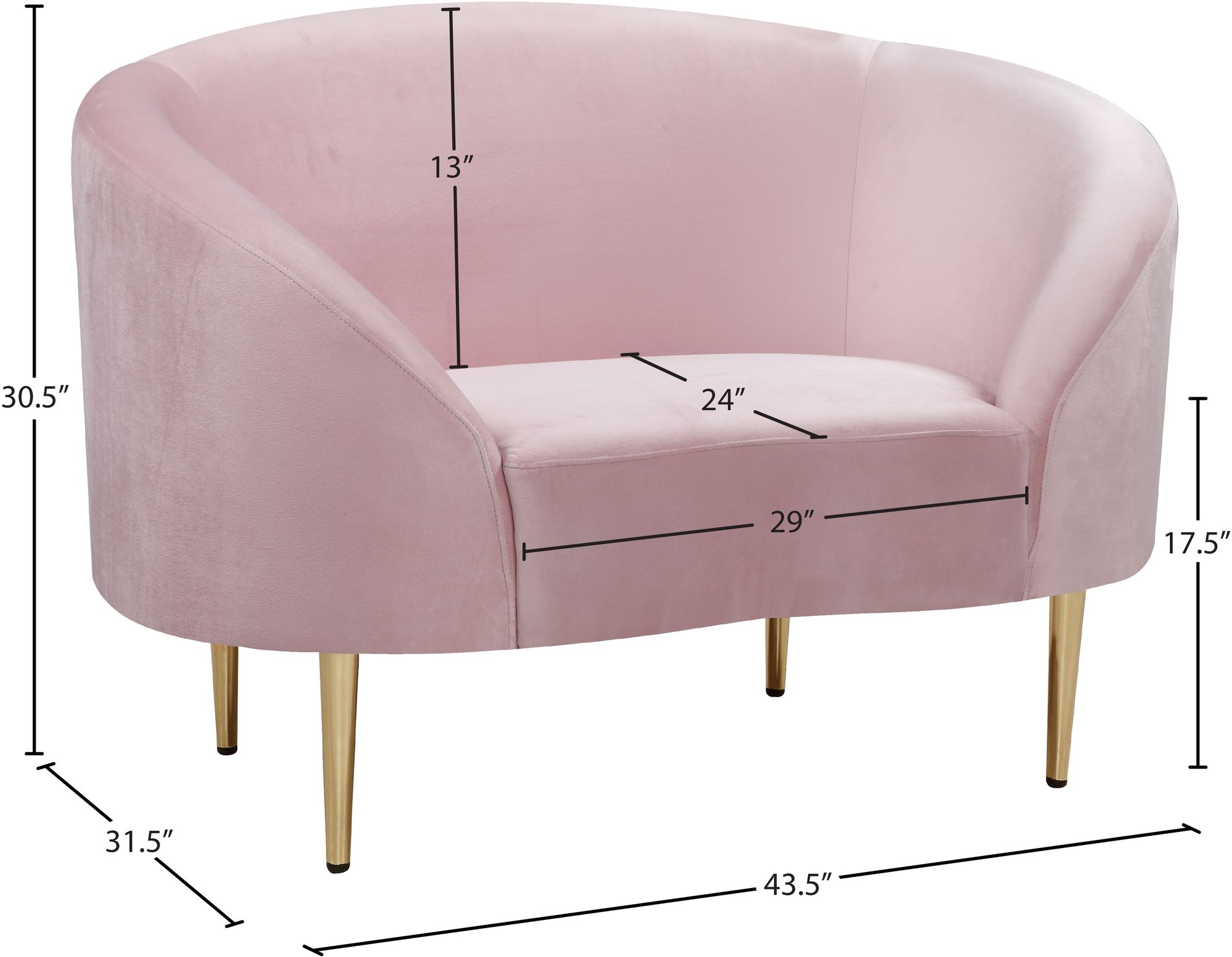 Ritz Velvet Chair