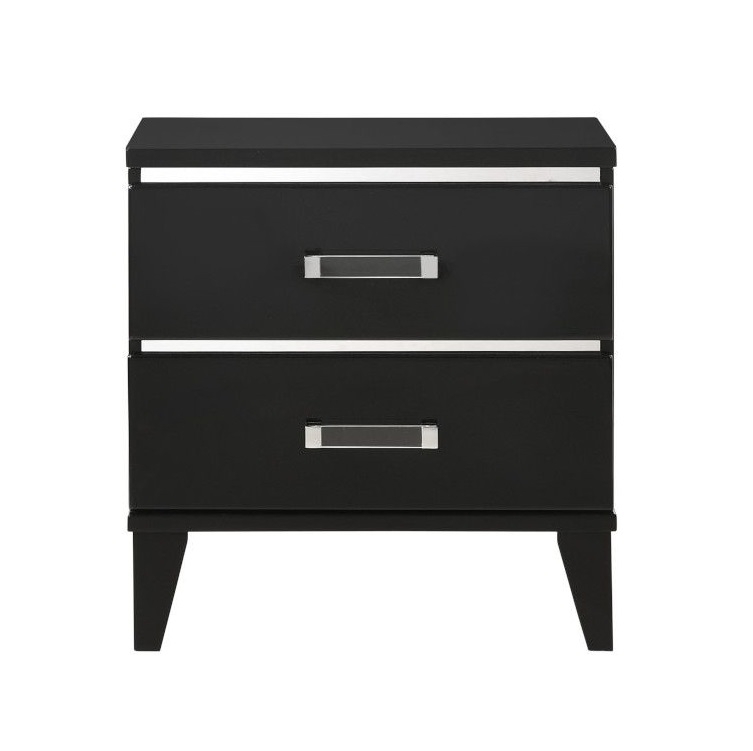Chelsie Fabric/Wood Panel Bedroom Set