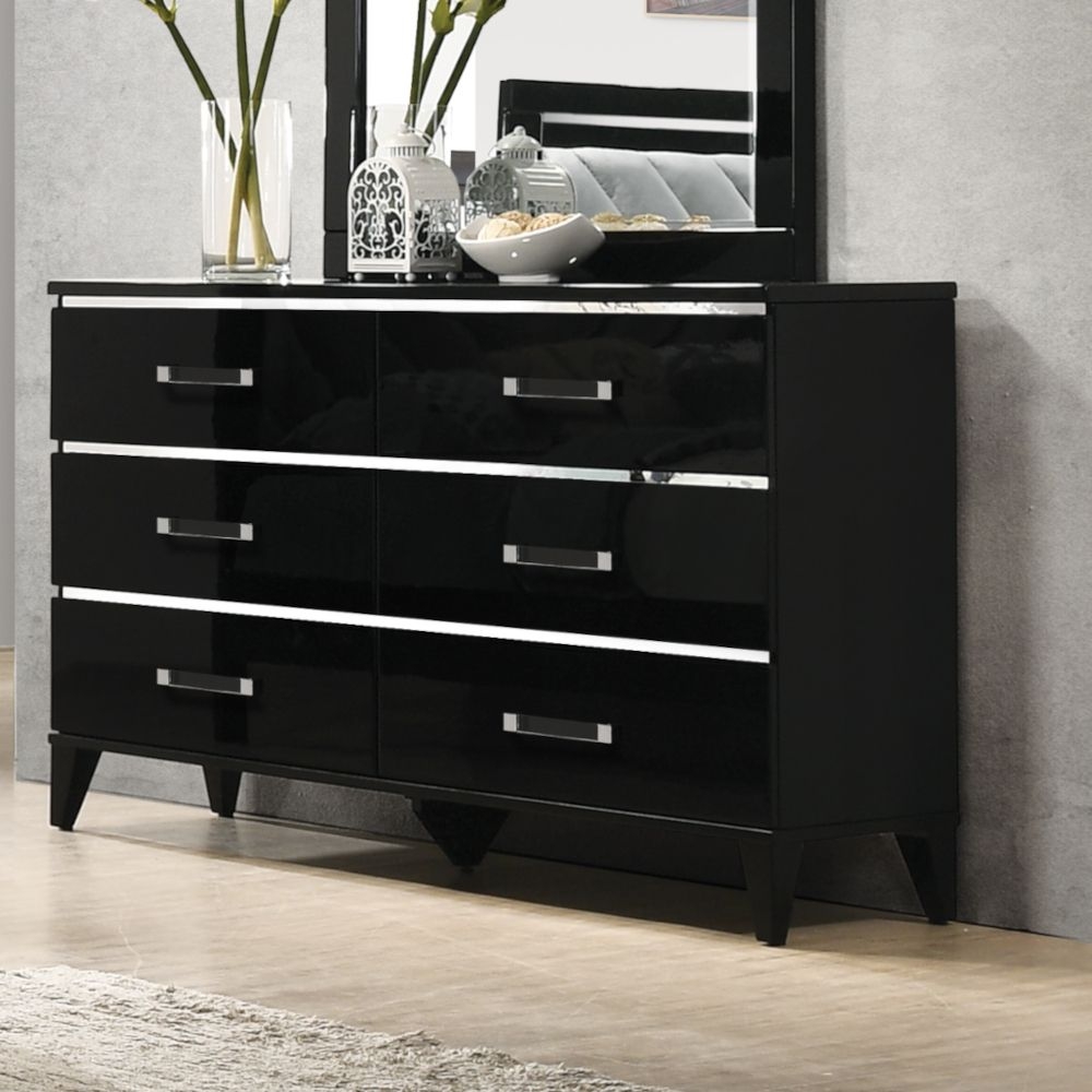 Chelsie Wood Double Dresser w/6 Drawers